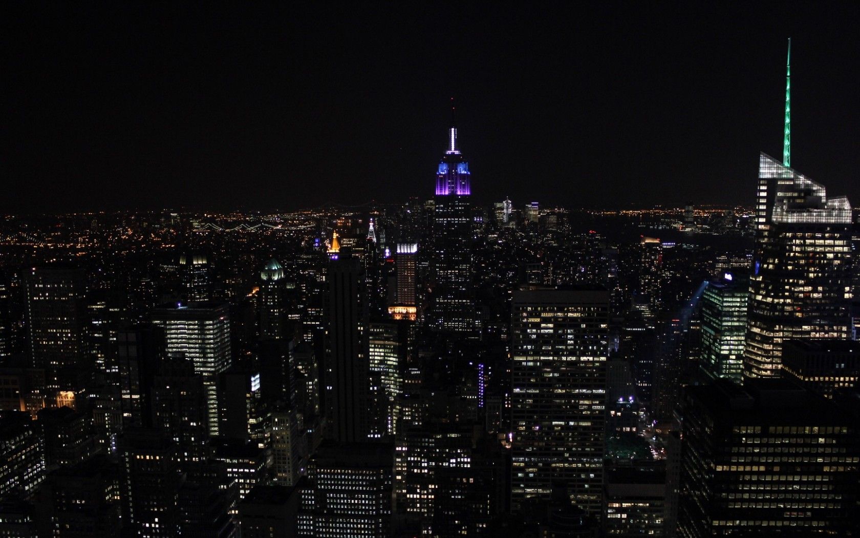 New York city lights HD Wallpaper 1680x1050 Wallpaper