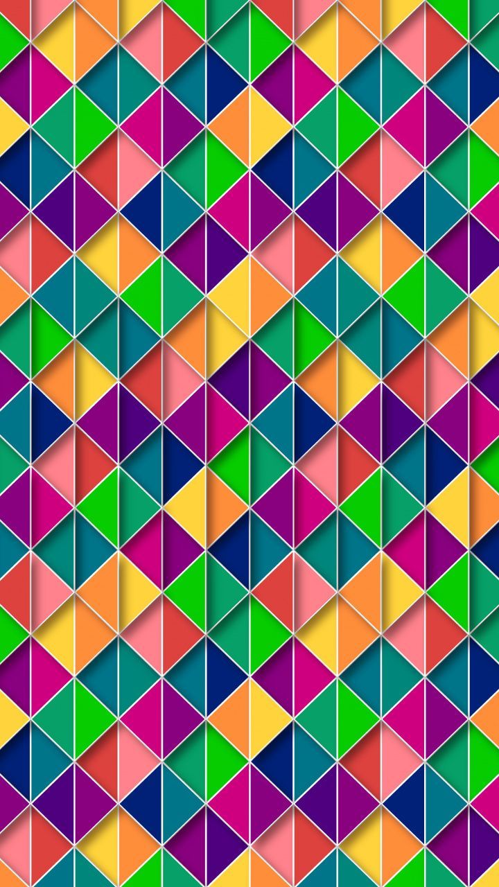 Colorful, triangular grid, abstract wallpaper. Abstract, Colorful