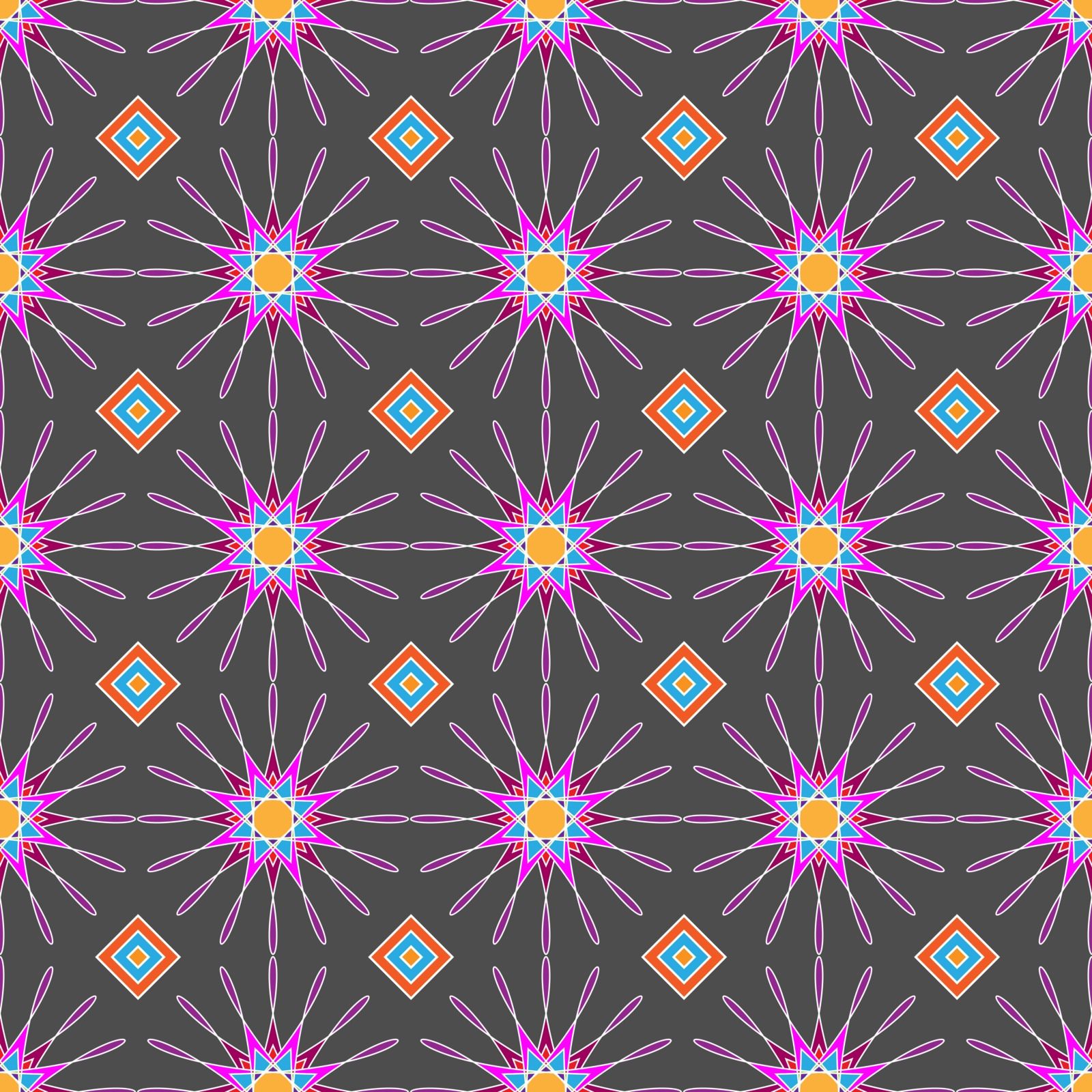 Multicolored Ethnic geometric patterns colorful design