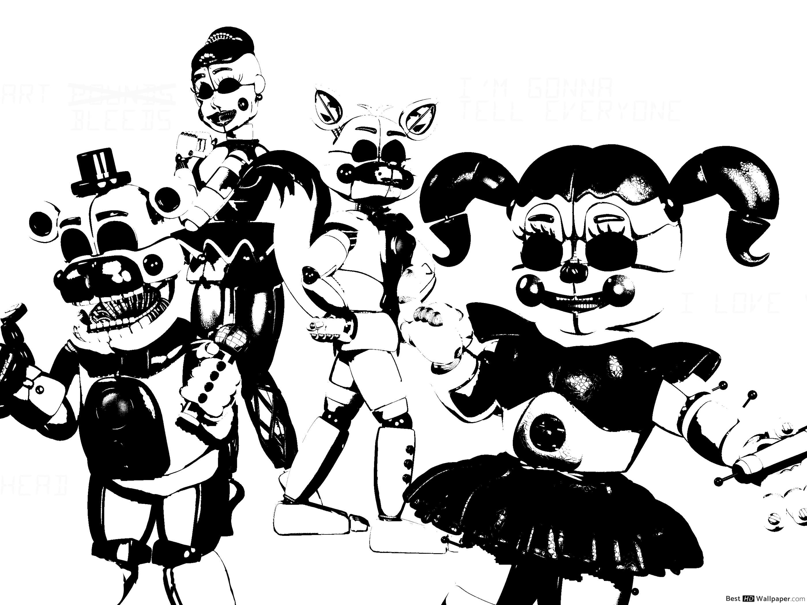 Five Nights at Freddy's Sister Location Society HD wallpaper download