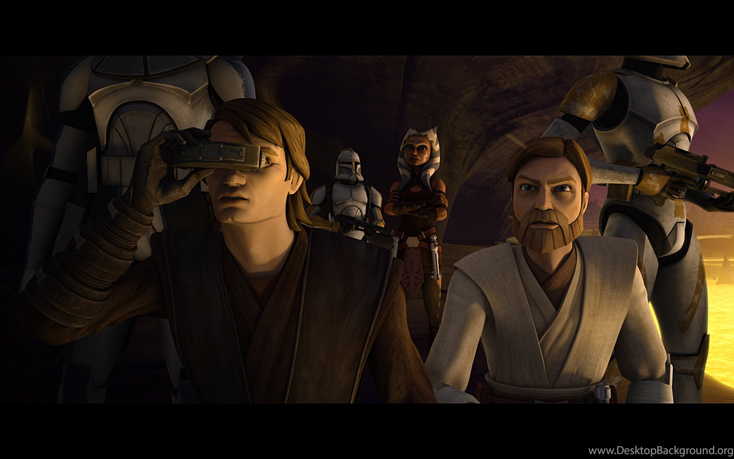 Obi Wan Kenobi, Anakin Skywalker, Commander Cody Wallpaper