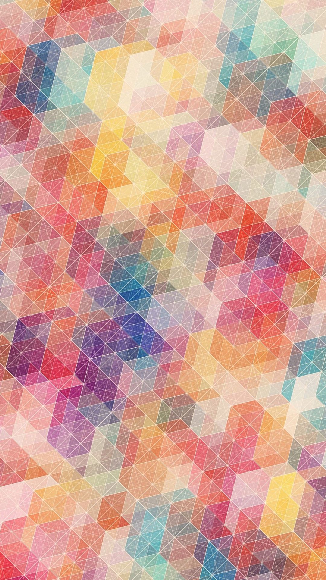 Pastel geometry htc one wallpaper, free and easy to download