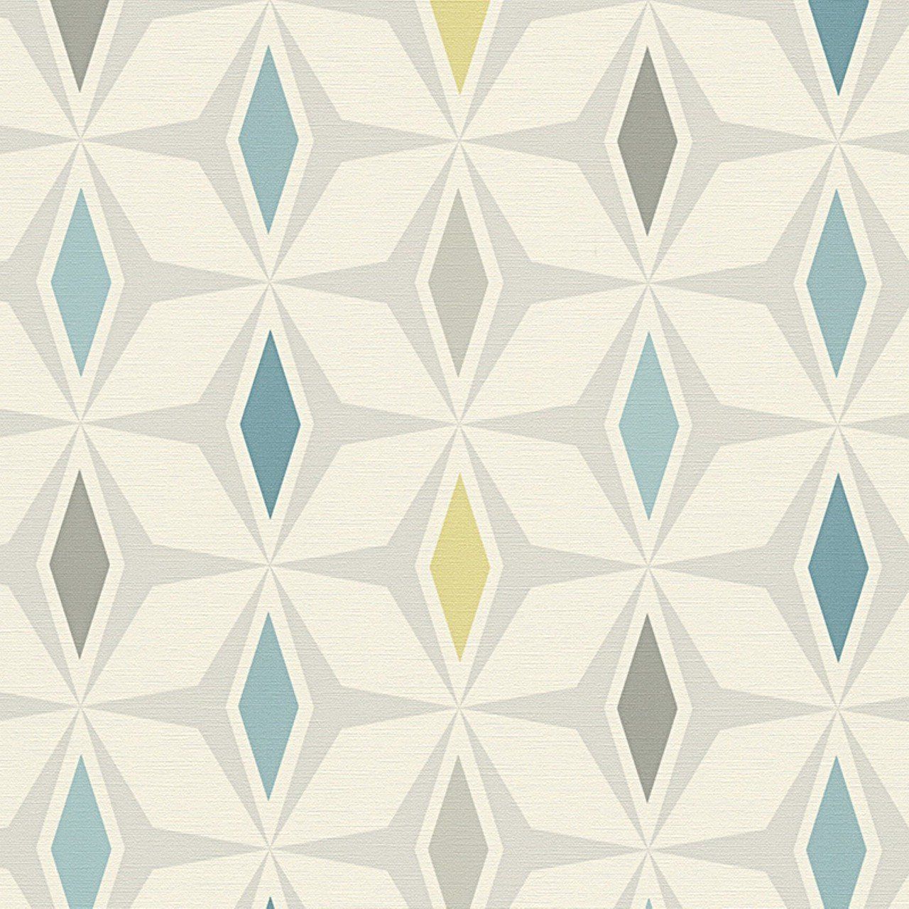 Around The World Geometric Teal Retro Wallpaper 30476 1