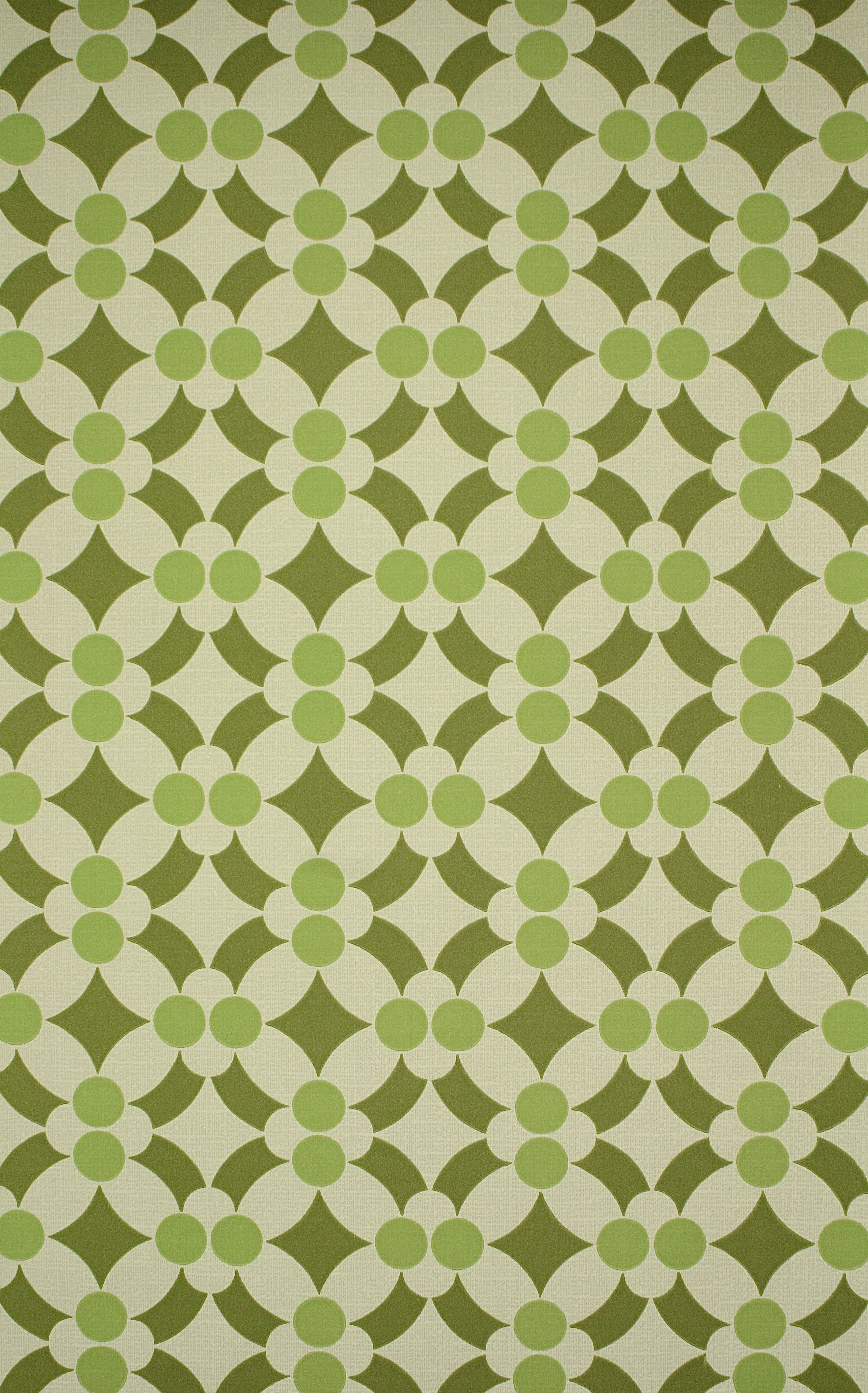 Funky Retro Geometric Wallpaper