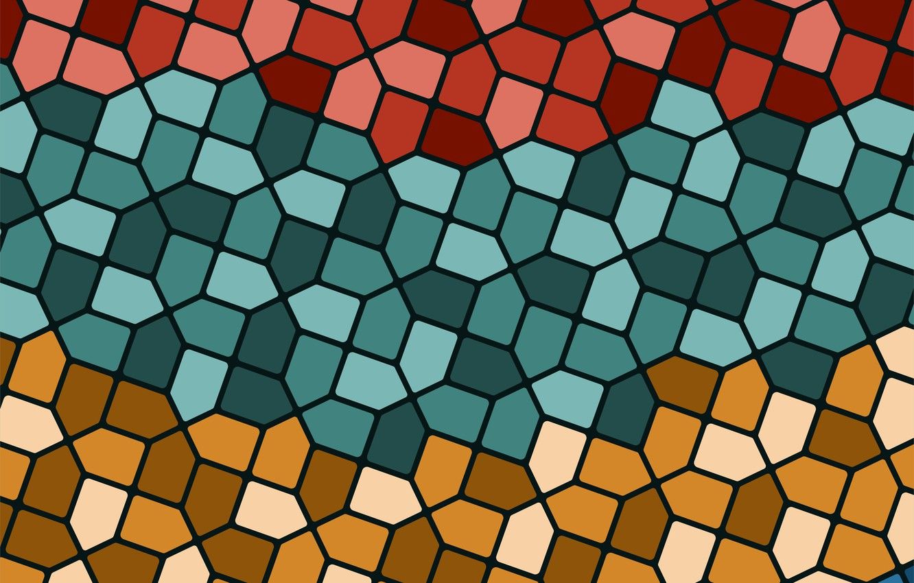 Wallpaper background, texture, geometry, background, mosaic, Retro