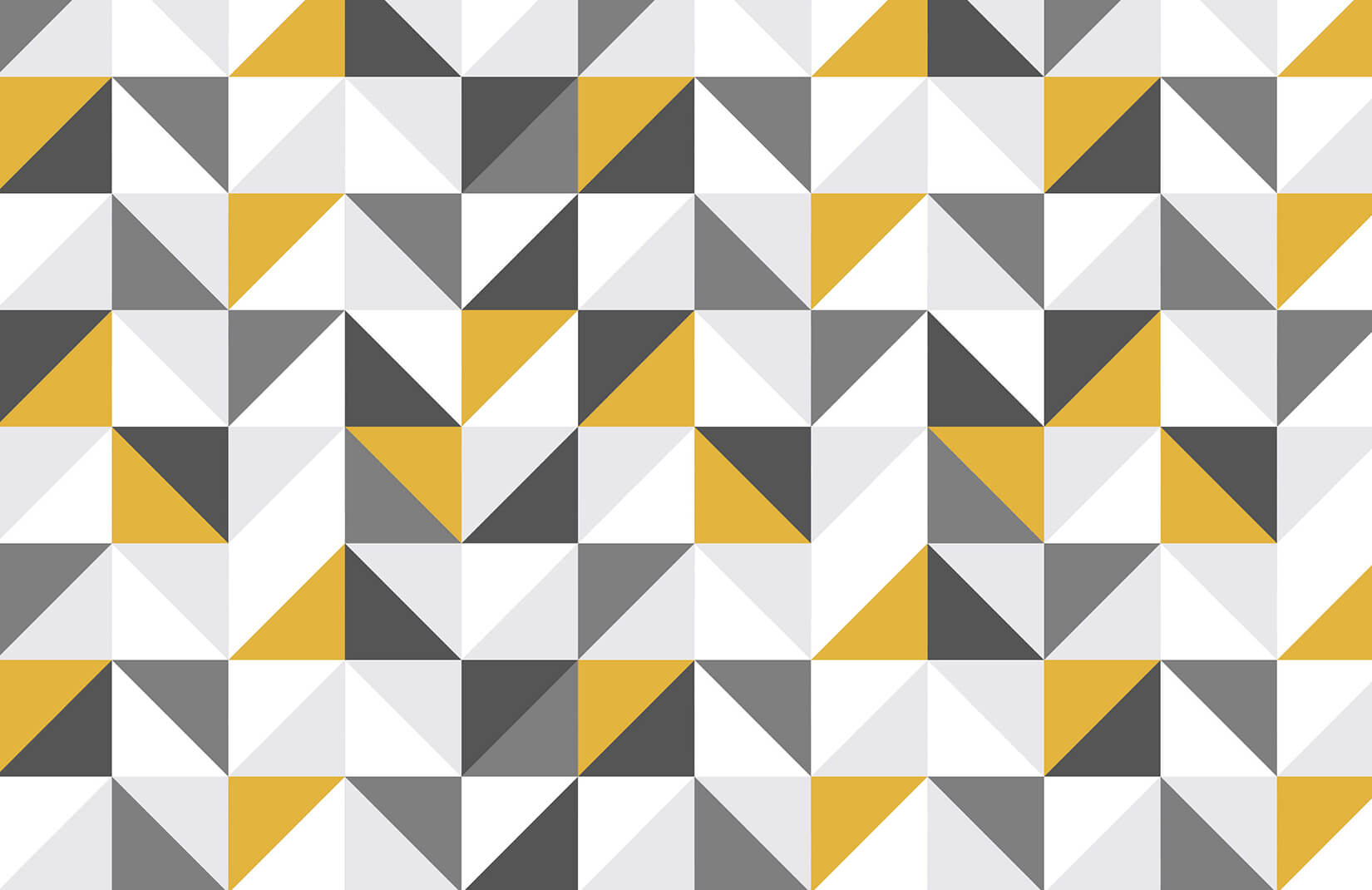 Yellow & Grey Geometric Wallpaper Mural