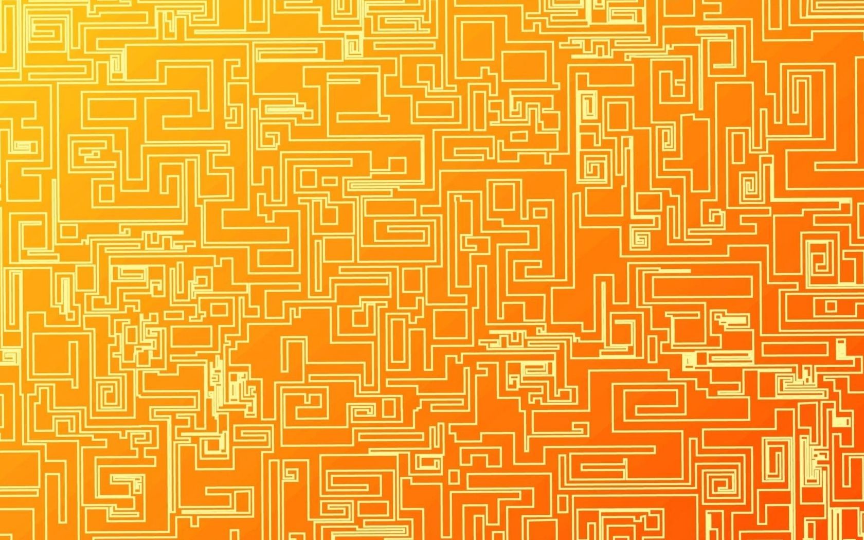 Free download Abstract orange geometry digital art lines wallpaper