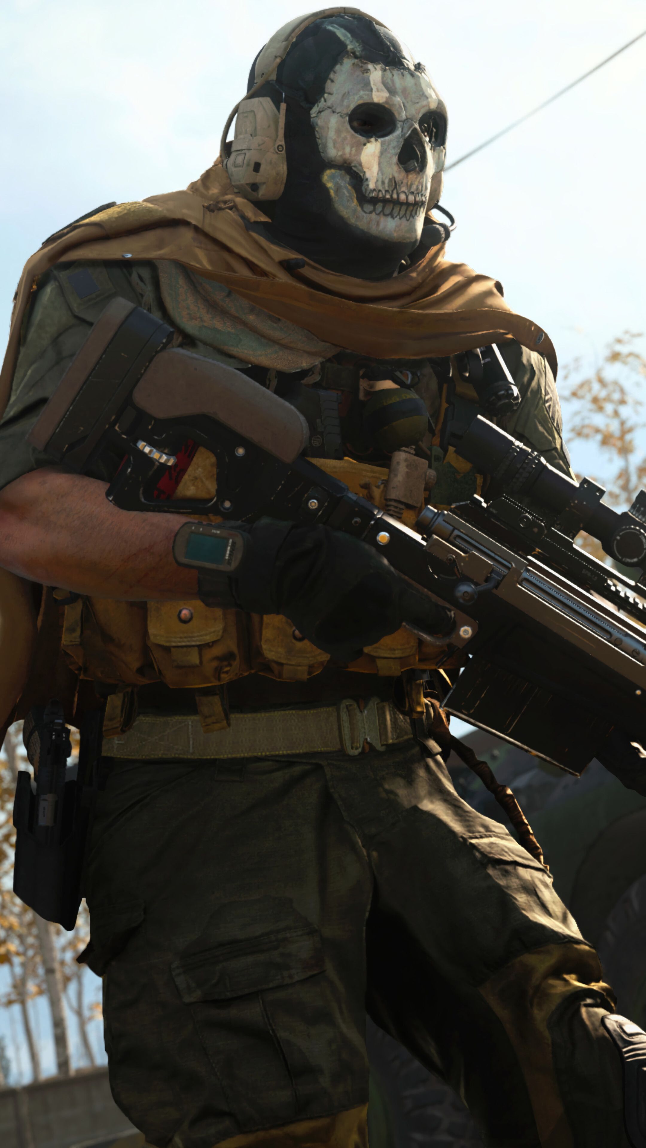 Ghost, Sniper, Rifle, COD Modern Warfare, Season 4K