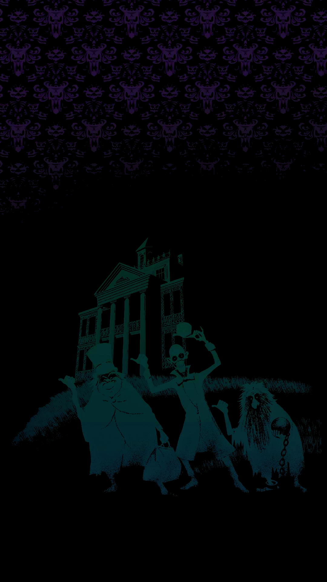A mobile wallpaper with some subtle spookiness Halloween
