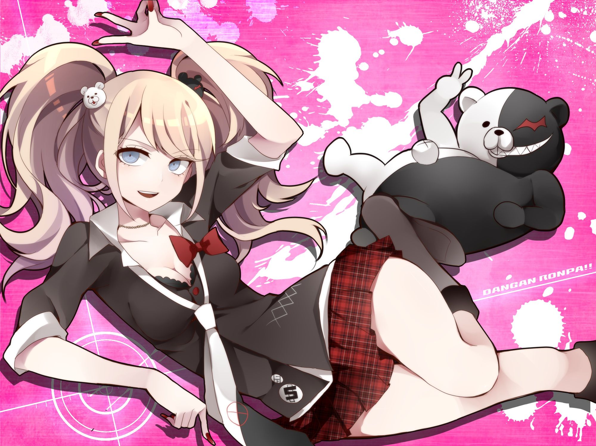 Dangan Ronpa Wallpaper Enoshima And Monokuma