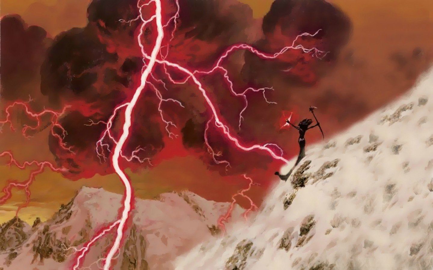 Magic The Gathering Lightning Bolt Wallpaper (1440x900)