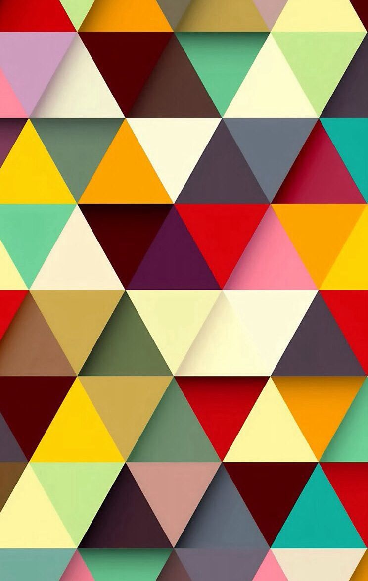 Wallpaper / Triangle Texture / Color Texture / Geometric Pattern