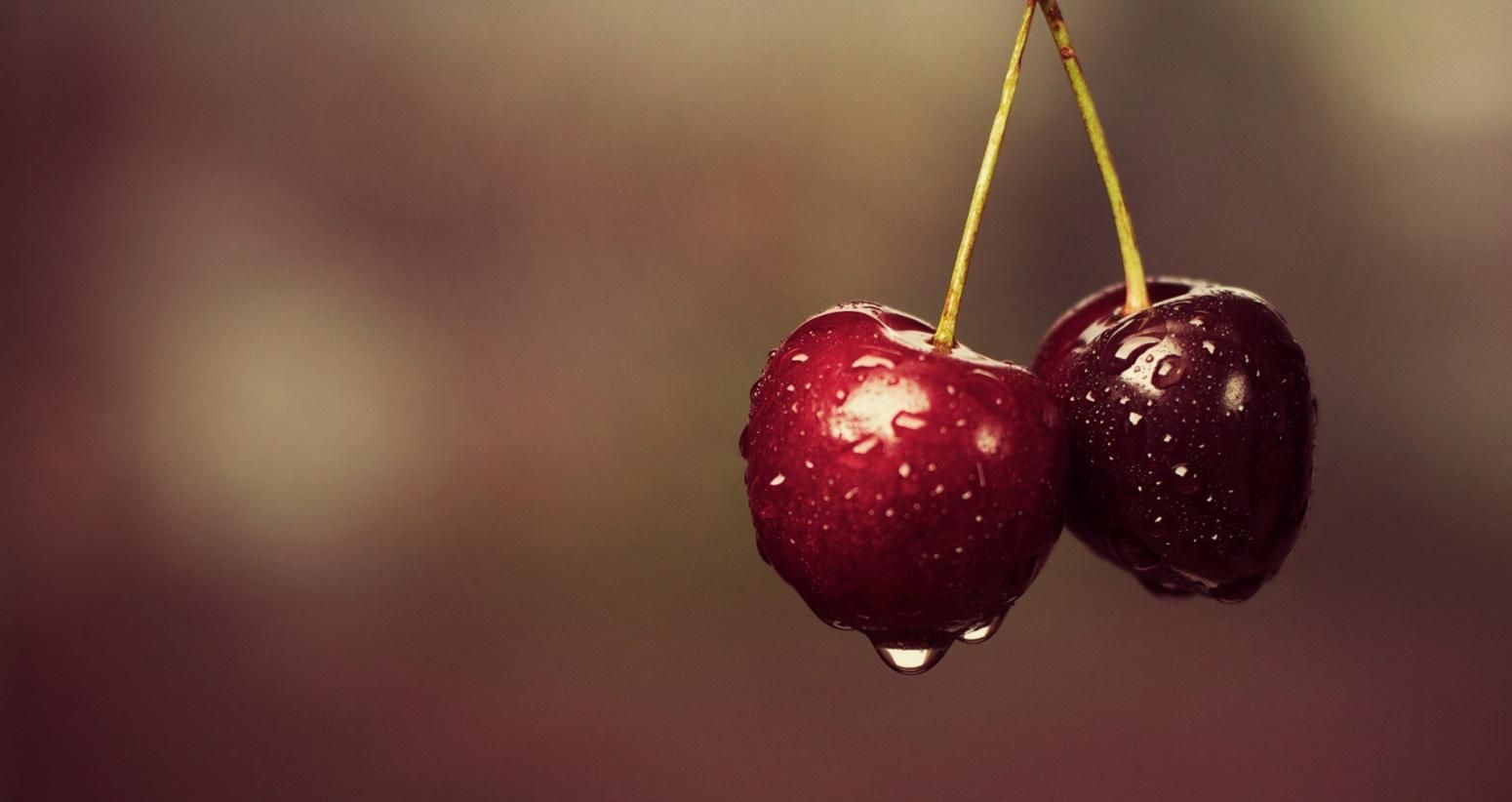 Fruits Cherries Drops HD Wallpaper. HD Wallpaper Plus