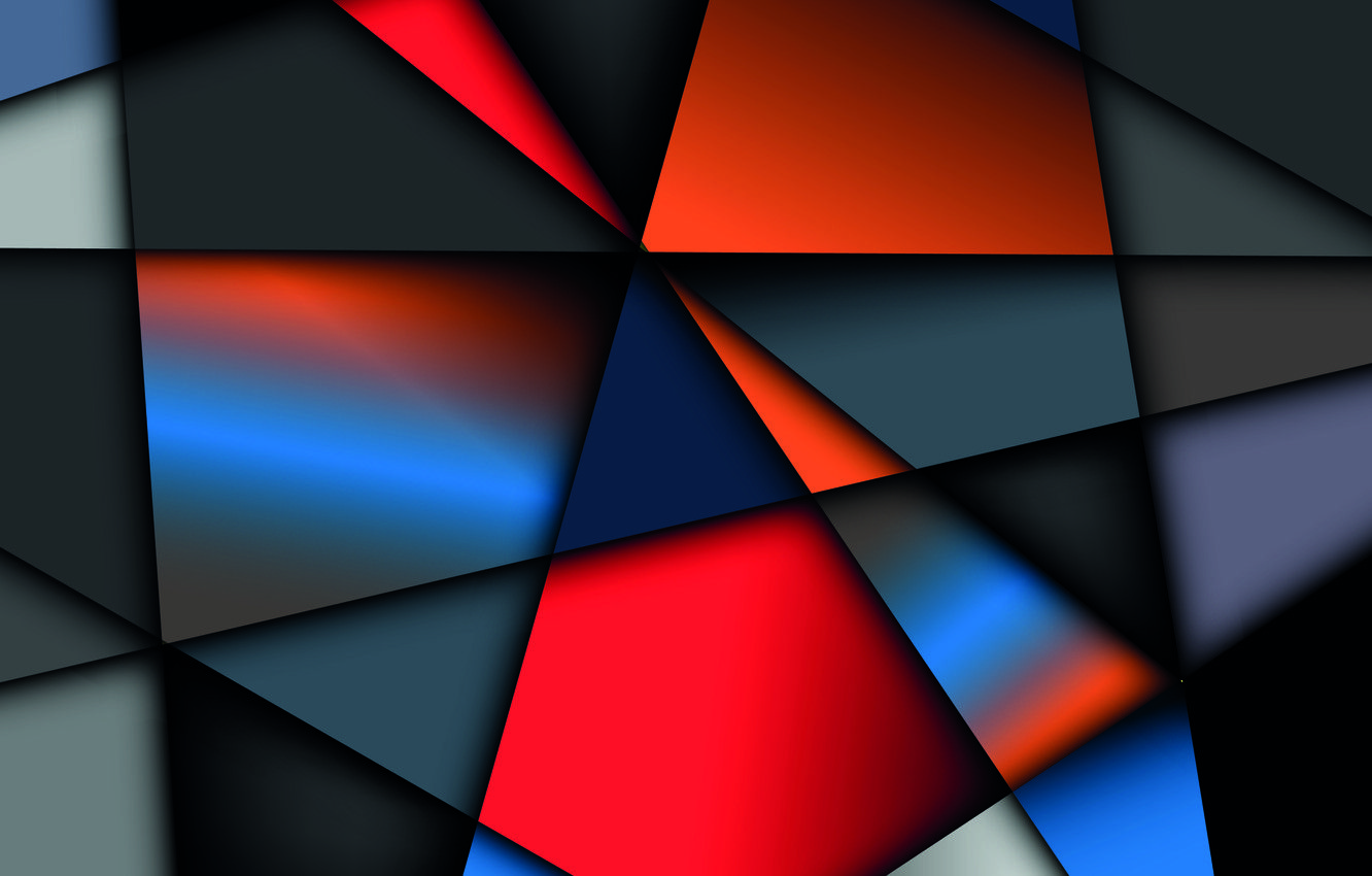 Wallpaper vector, colorful, background, geometry, shapes image for desktop, section абстракции