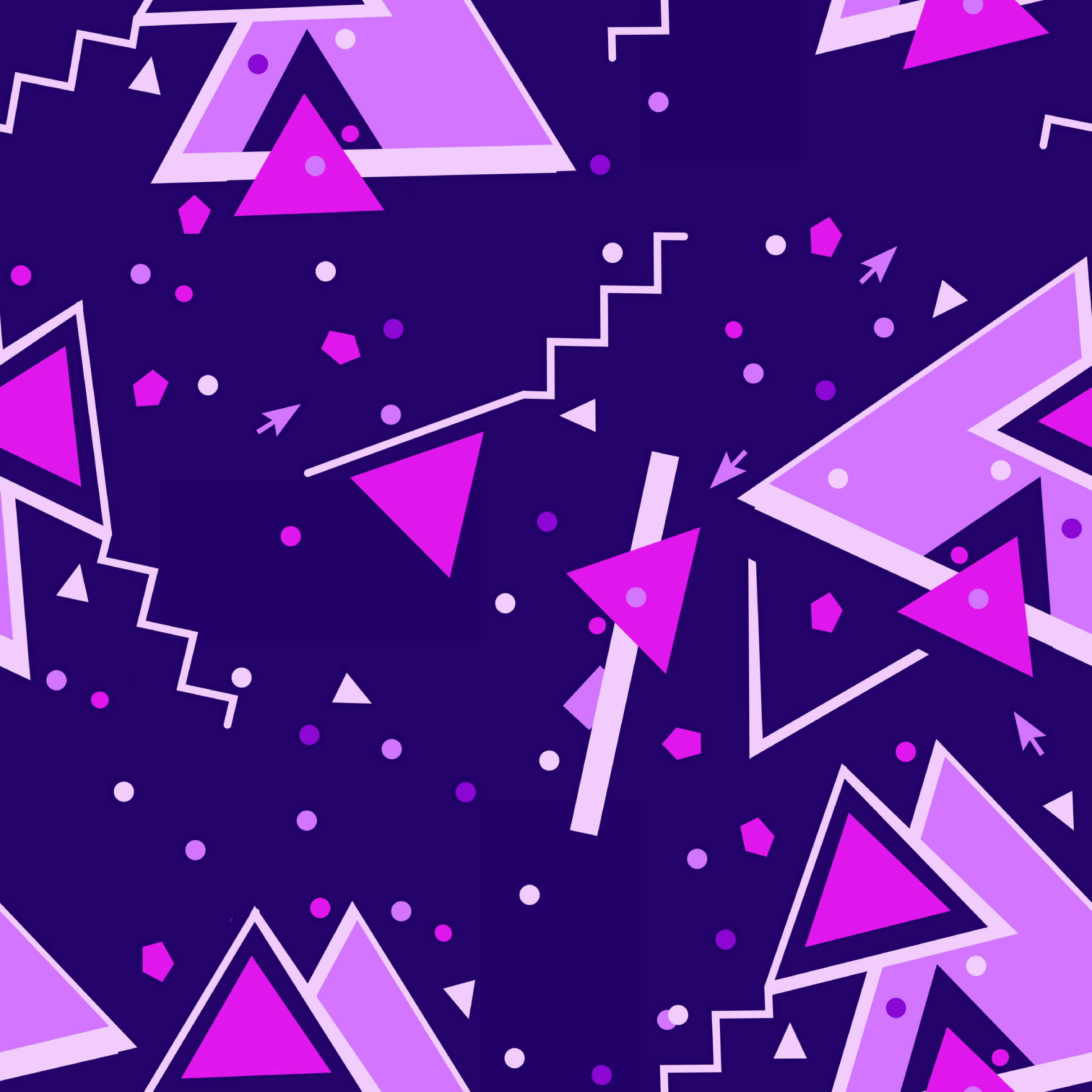 Download wallpaper 3000x3000 triangles, triangle, colorful