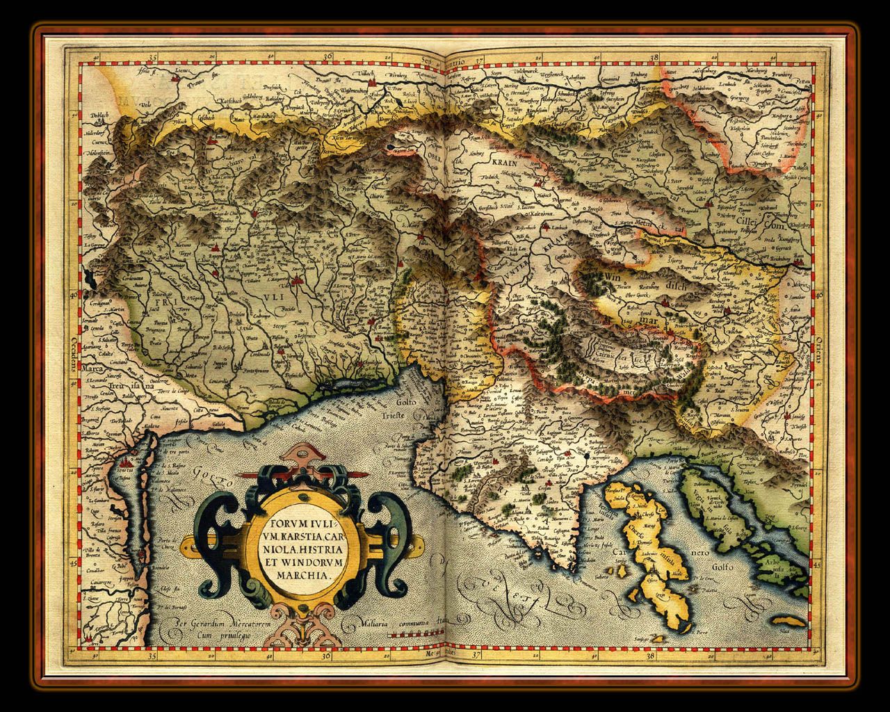Map Wallpaper Manuscript Atlas of Maps for Desktop