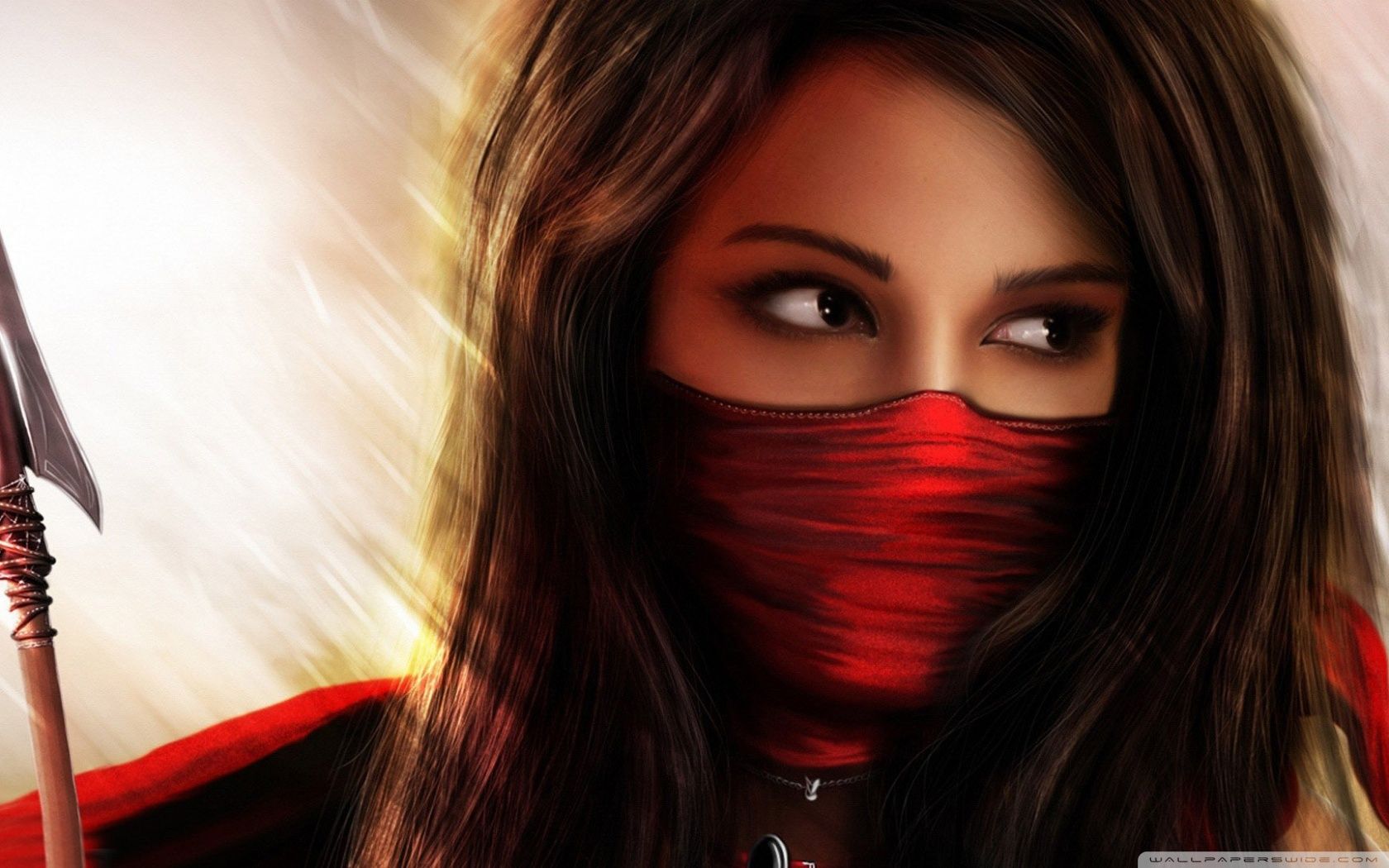 Ninja Girl Fantasy Ultra HD Desktop Background Wallpaper for 4K