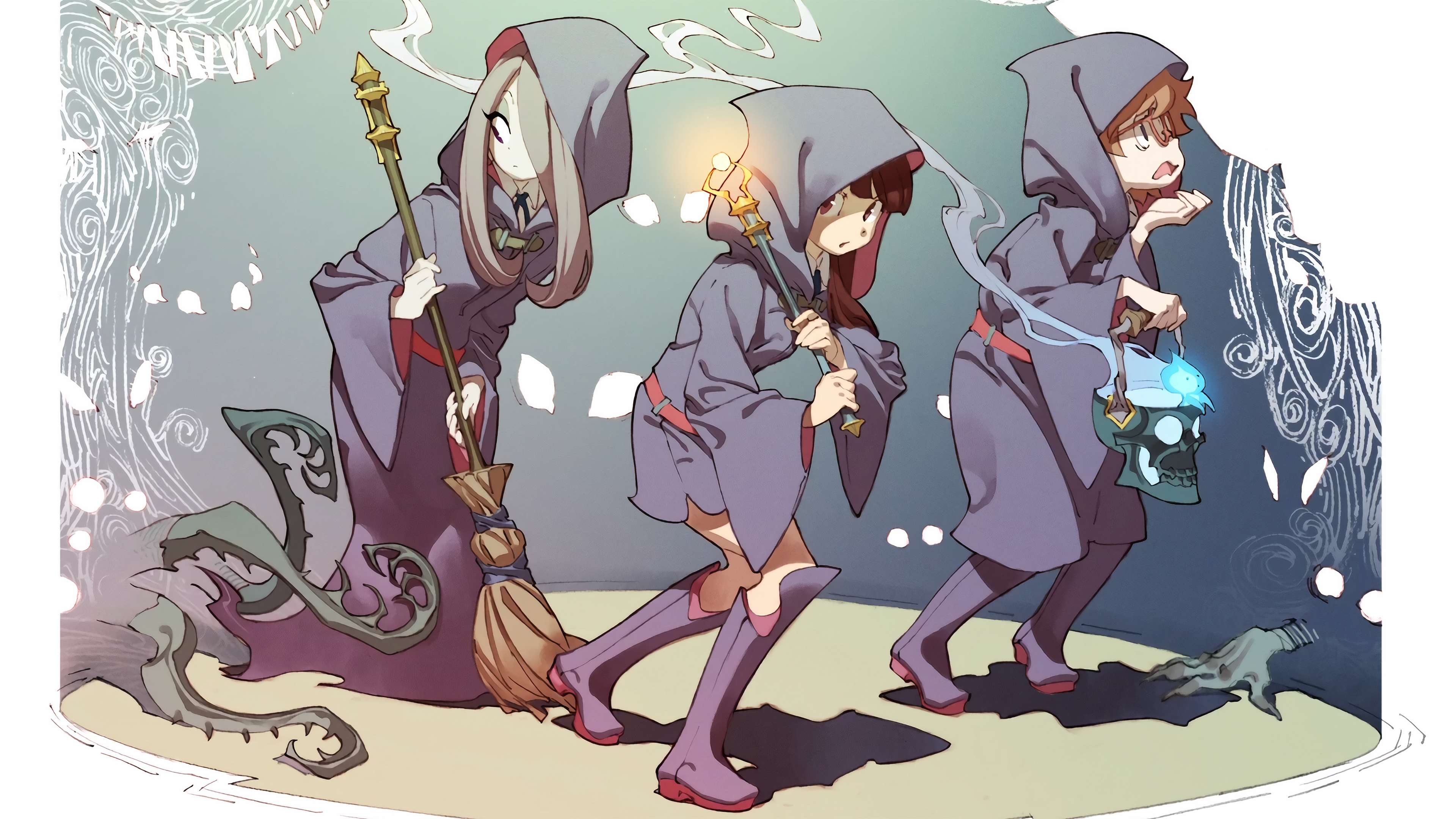 Lurking in the Dungeon (Little Witch Academia) 3840x2160