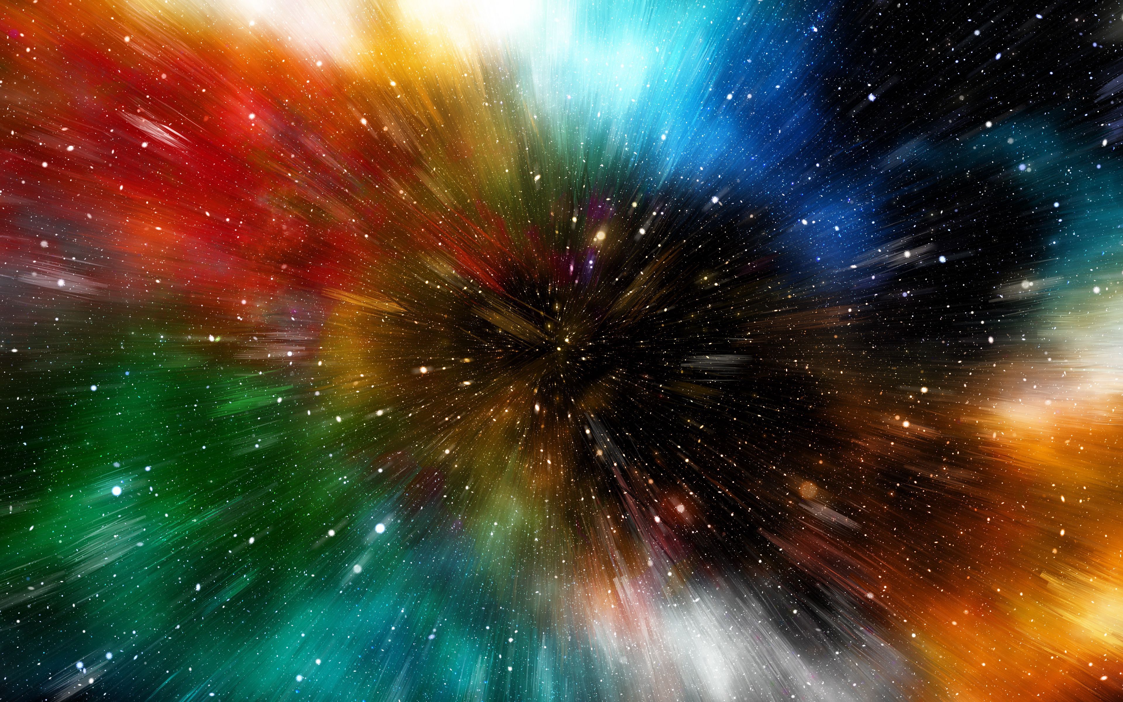 Download wallpaper 3840x2400 universe, galaxy, multicolored
