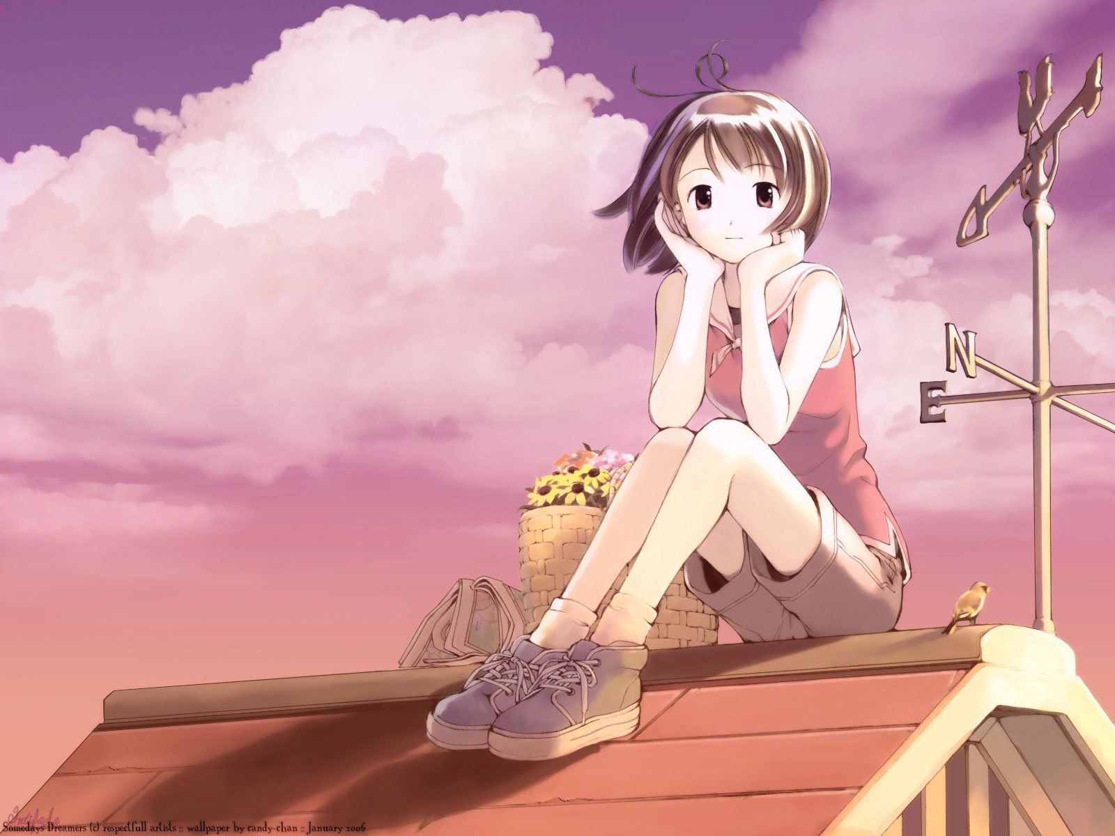 Anime Girl Sitting Alone Wallpapers - Wallpaper Cave
