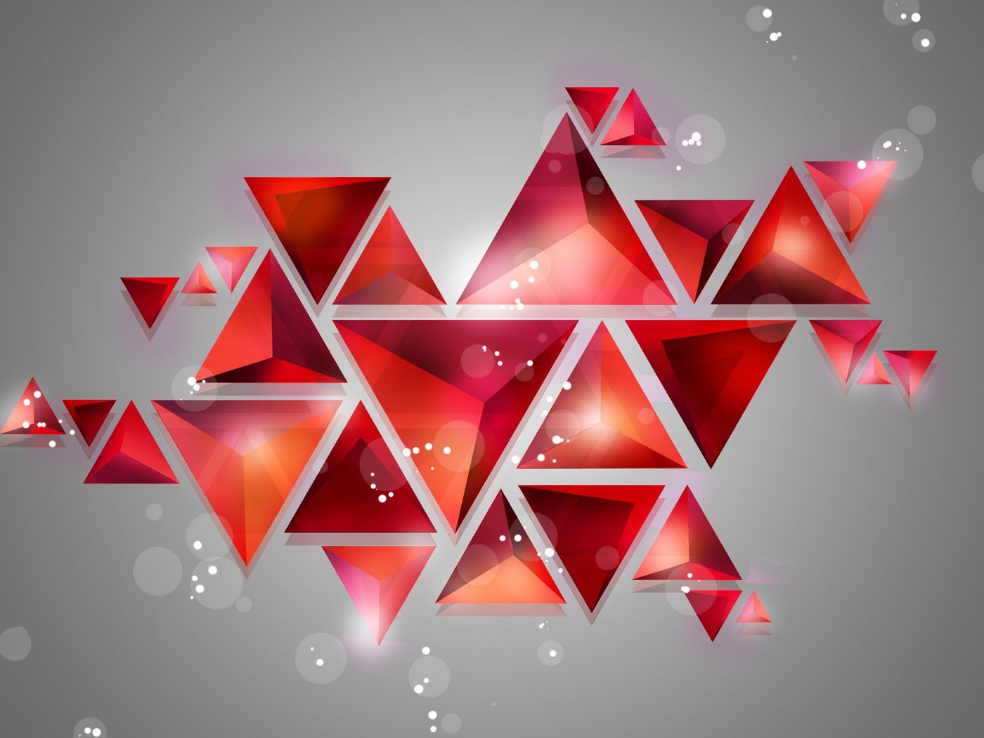 Download wallpaper 1400x1050 geometric shapes, shine, shape
