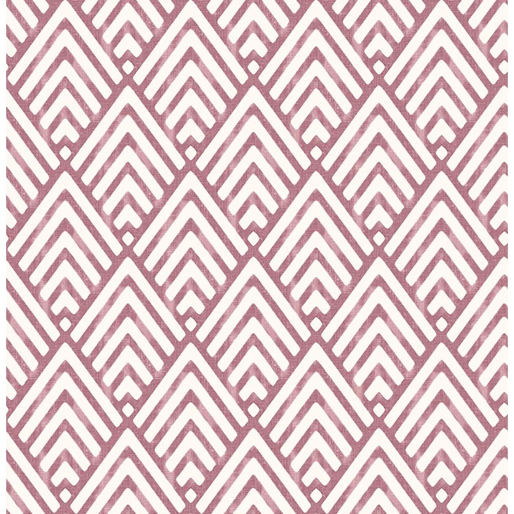 A Street Vertex Burgundy Diamond Geometric Wallpaper Sample 2625