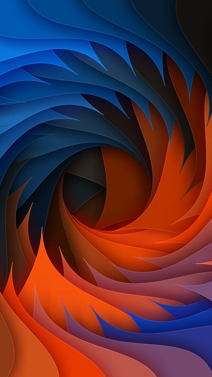 iPhone XS wallpaper, Colorful Swirl Abstract Wallpaper