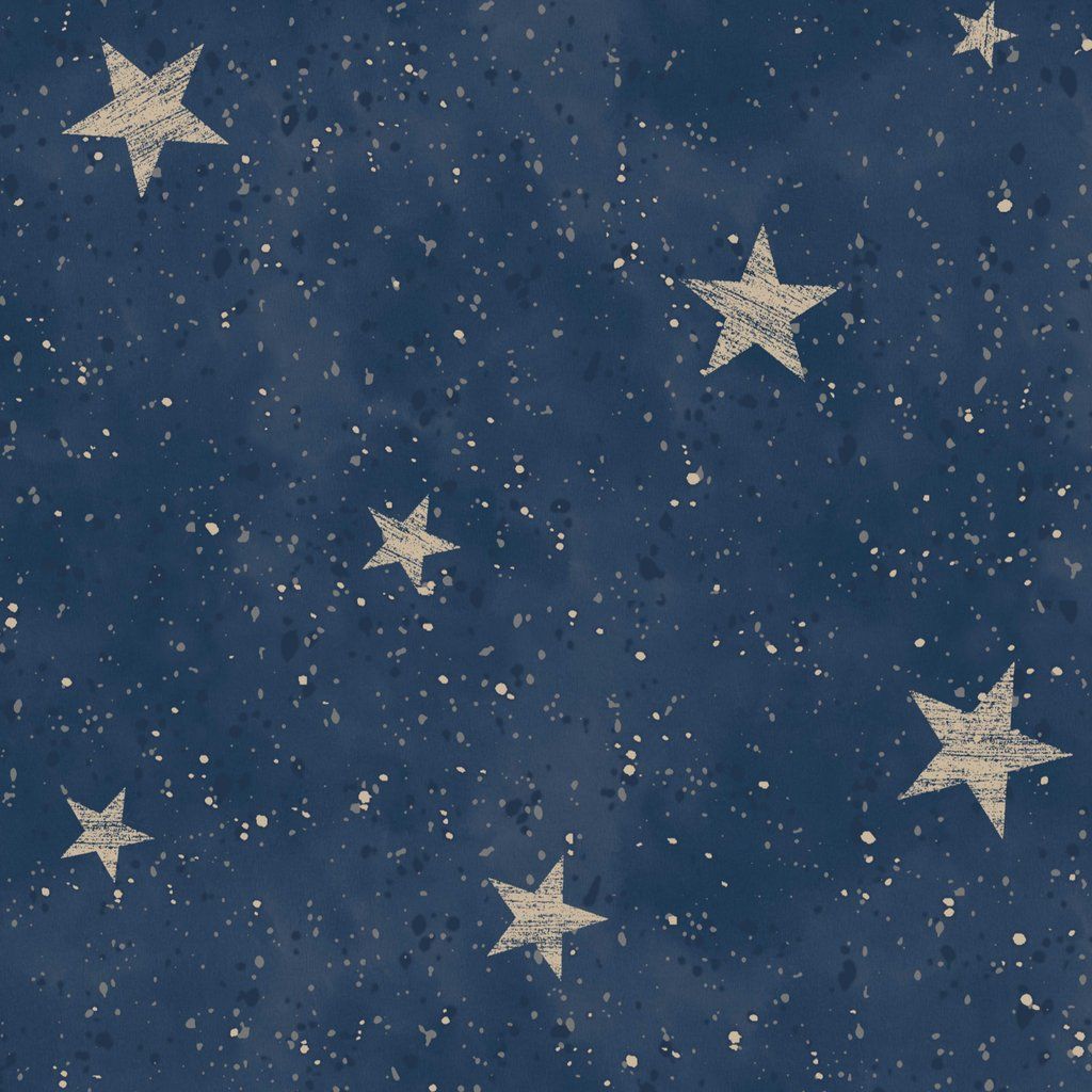 Starlight Stars Navy Blue. Gold star wallpaper, Free phone