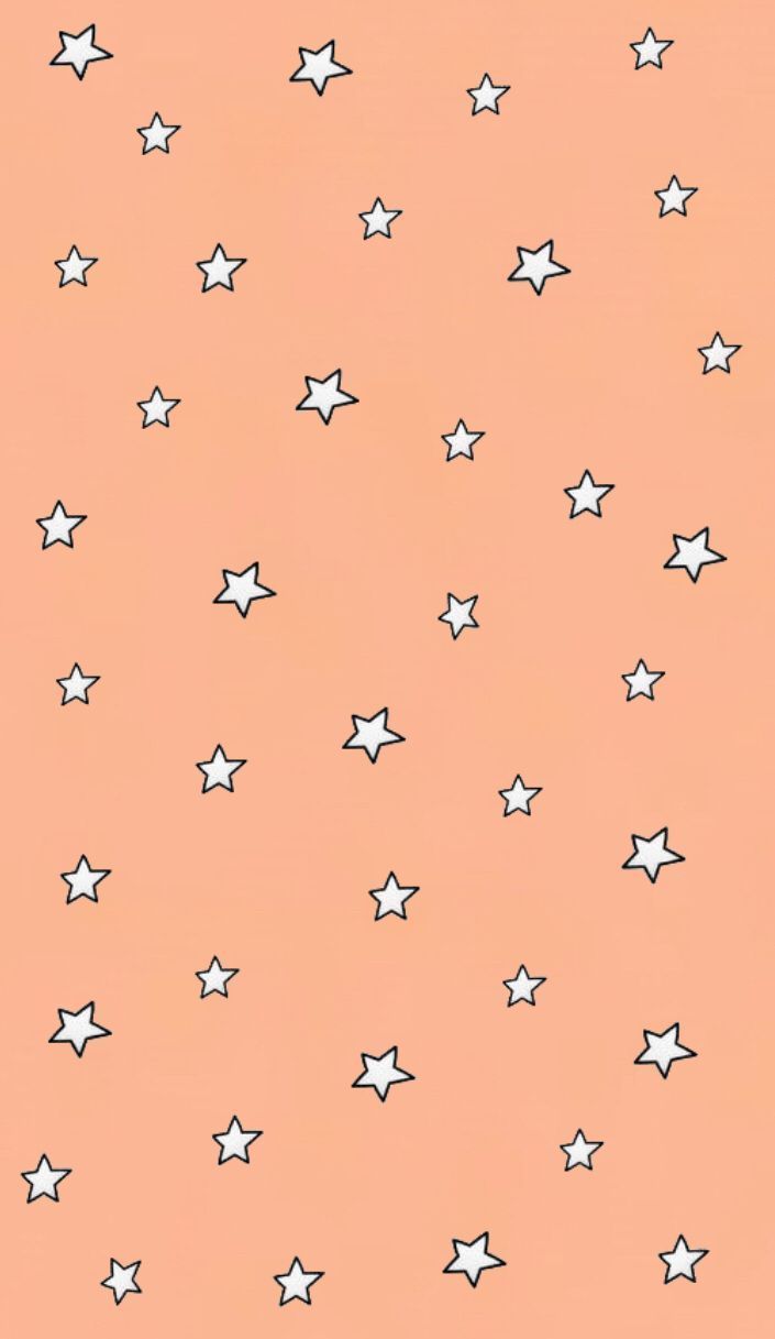 peachy star background. iPhone background wallpaper