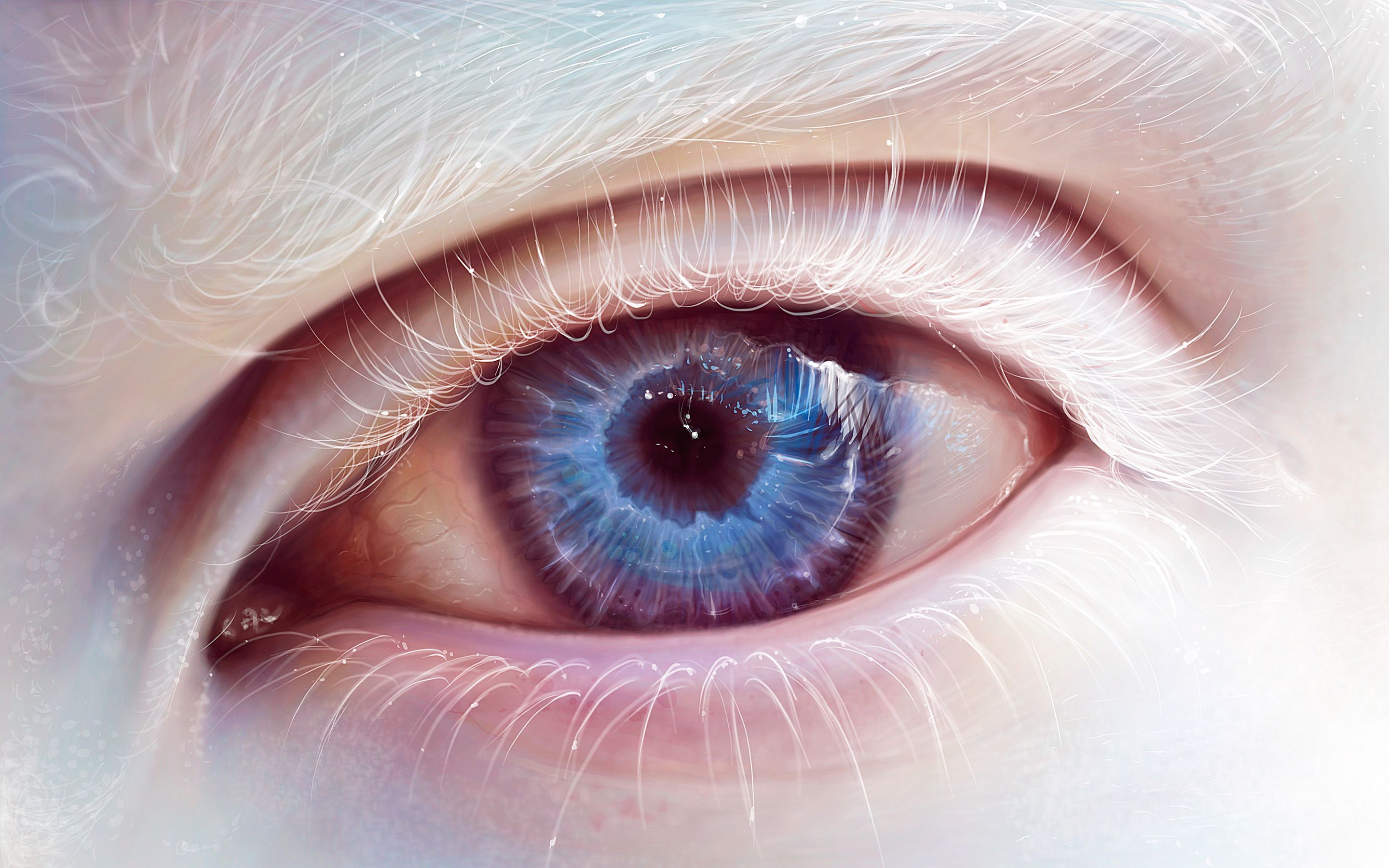 Albino Blue Eye Art. Eye art, Albinism, Eyes