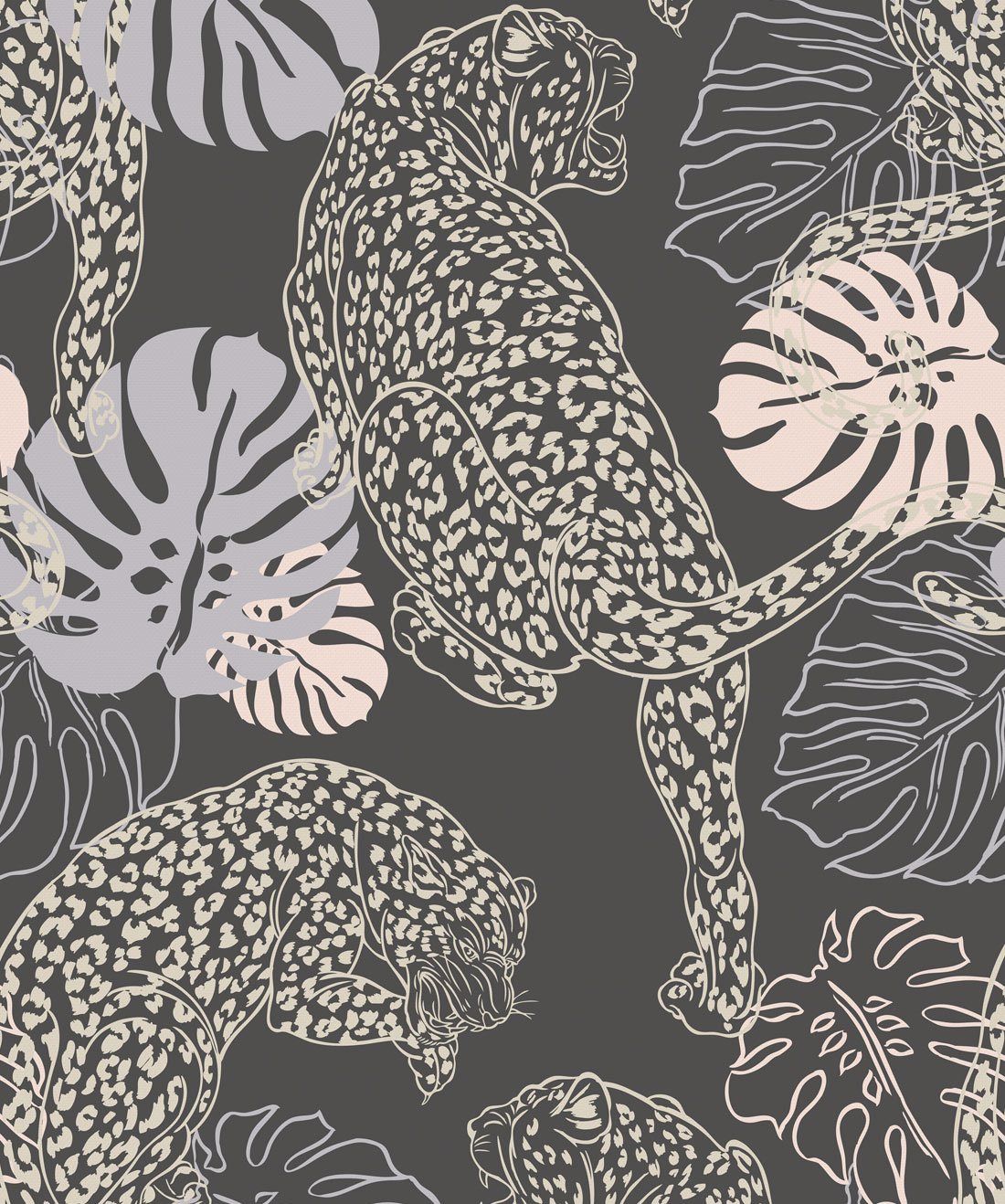 Leopard Wallpaper in Osaka from the Kingdom Home Collection