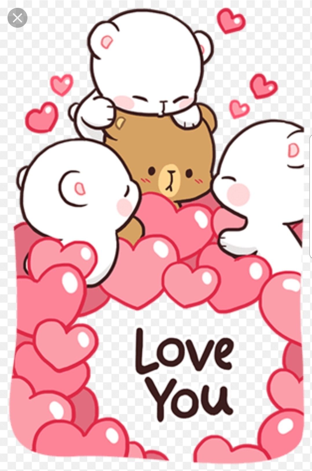 Love you. Cute bear drawings, Cute love gif, Cute cartoon wallpaper
