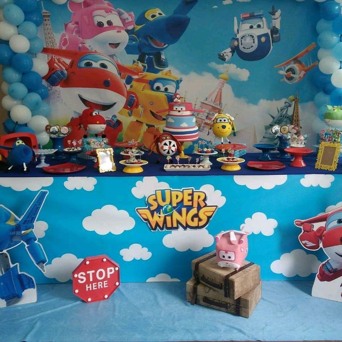Decoração Super Wings Salao Super Wings