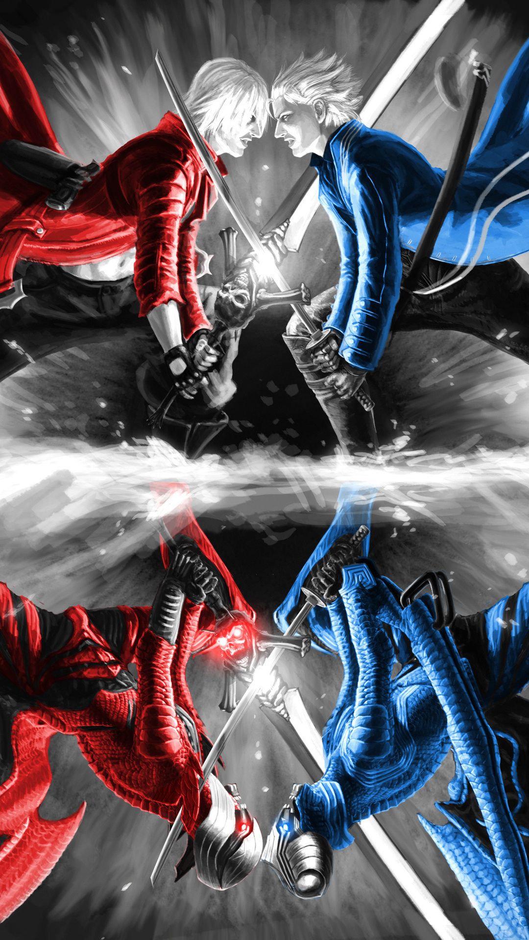 vergil, demons, devil may cry, dante, dante desktop