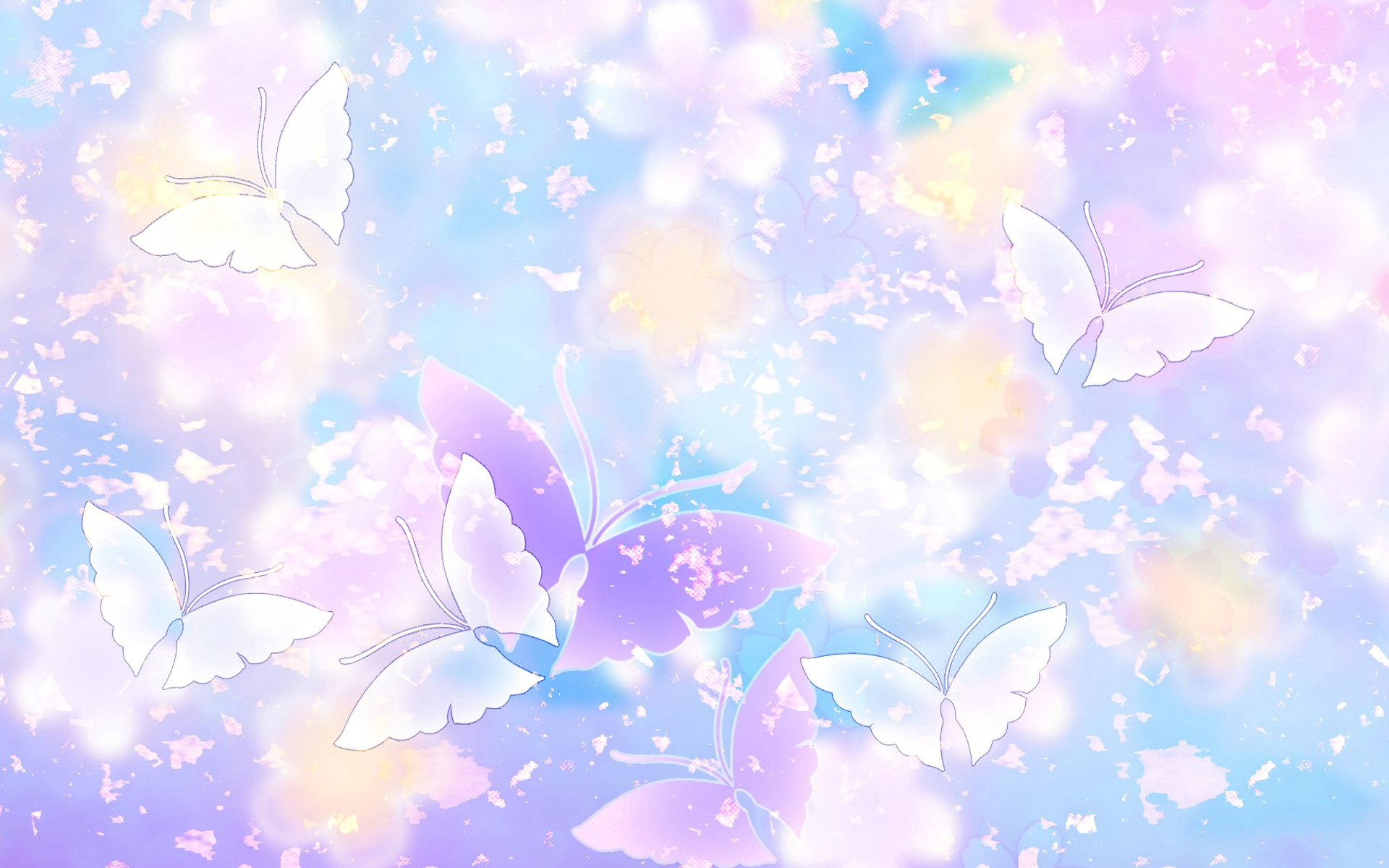 Pastel Butterflies HD Wallpaper. Background Imagex1200