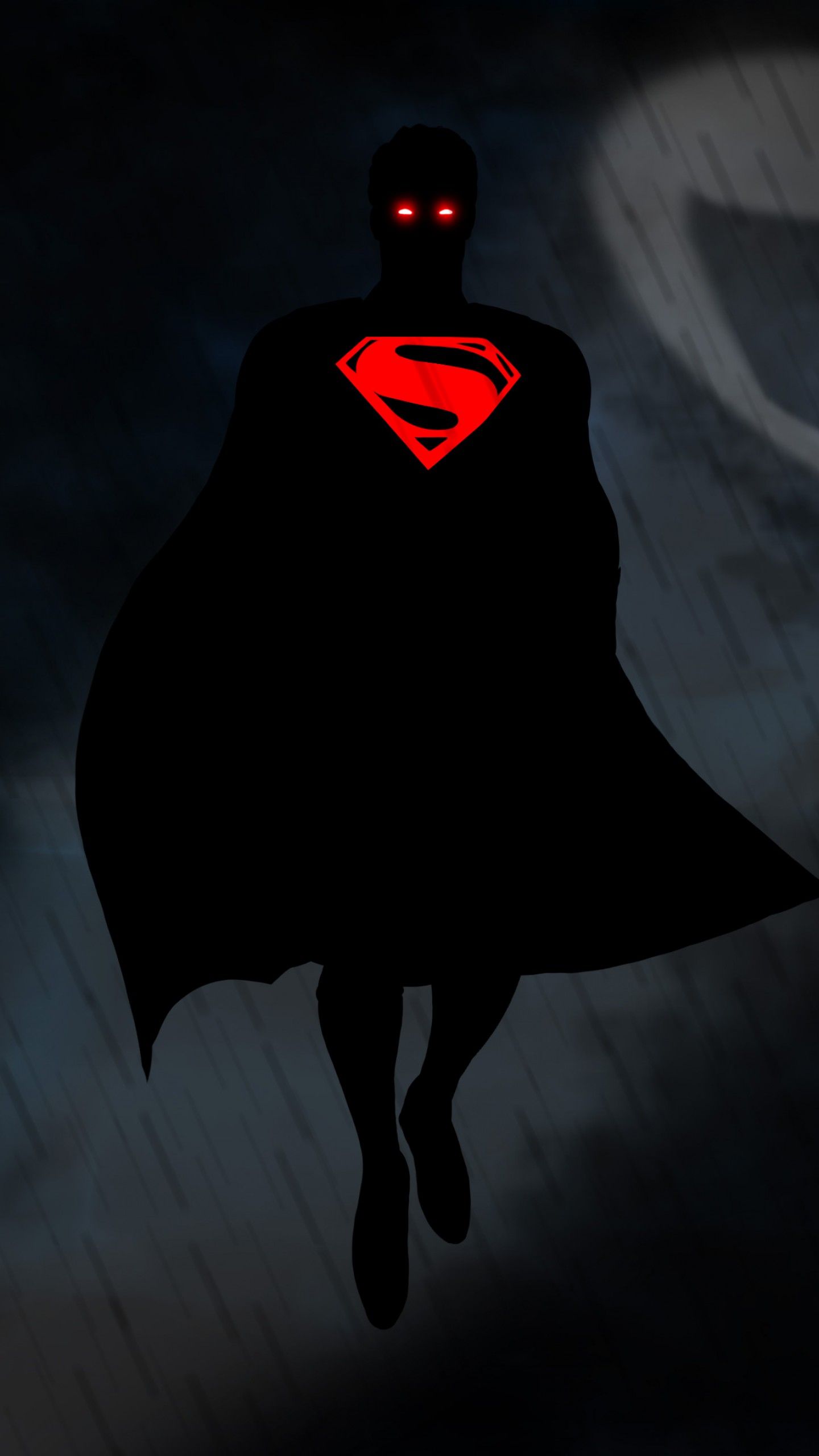 Wallpaper Superman, Bat Signal, Black, 4K, Black Dark