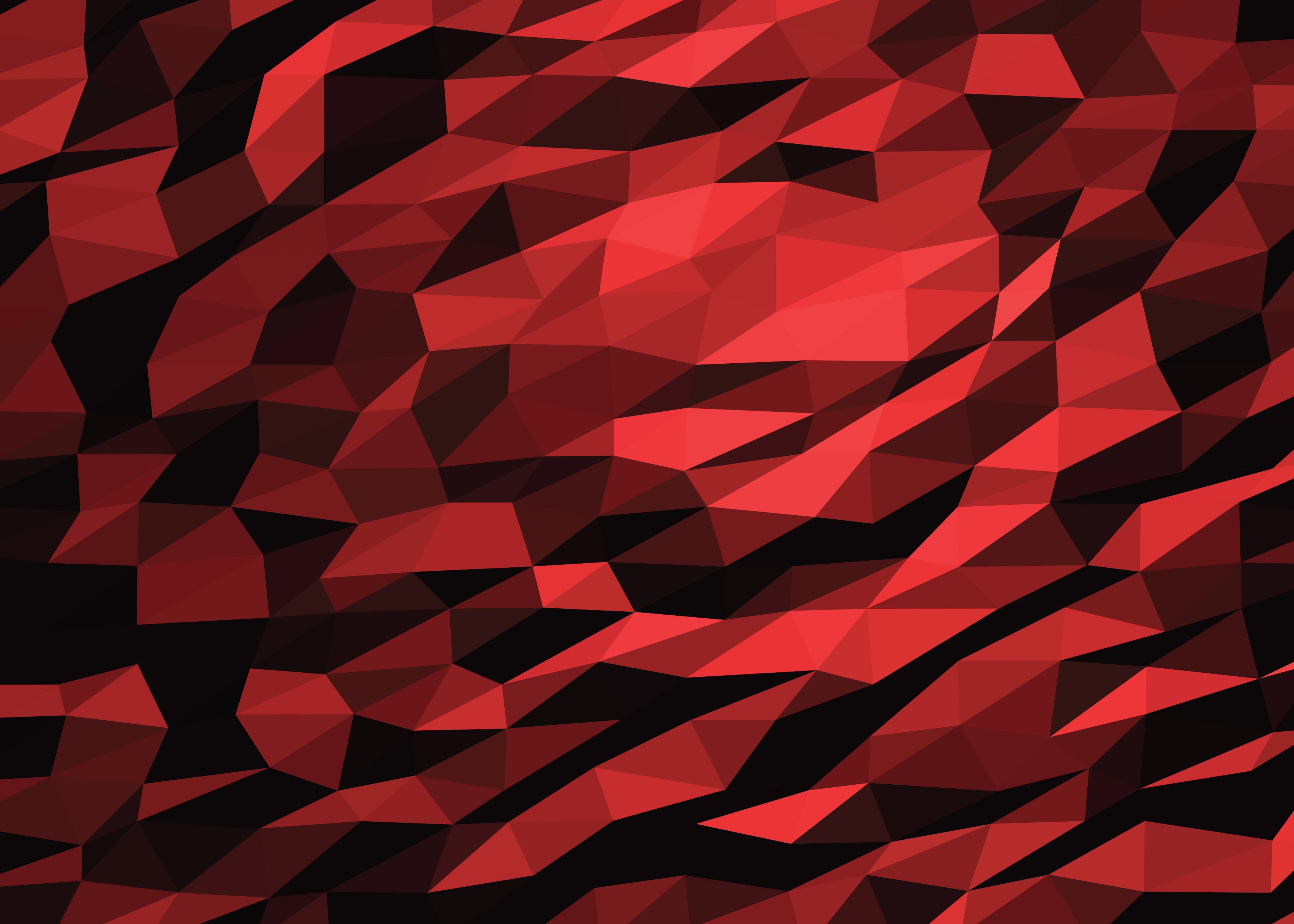 Red Geometric Polygons Wallpaper free desktop background