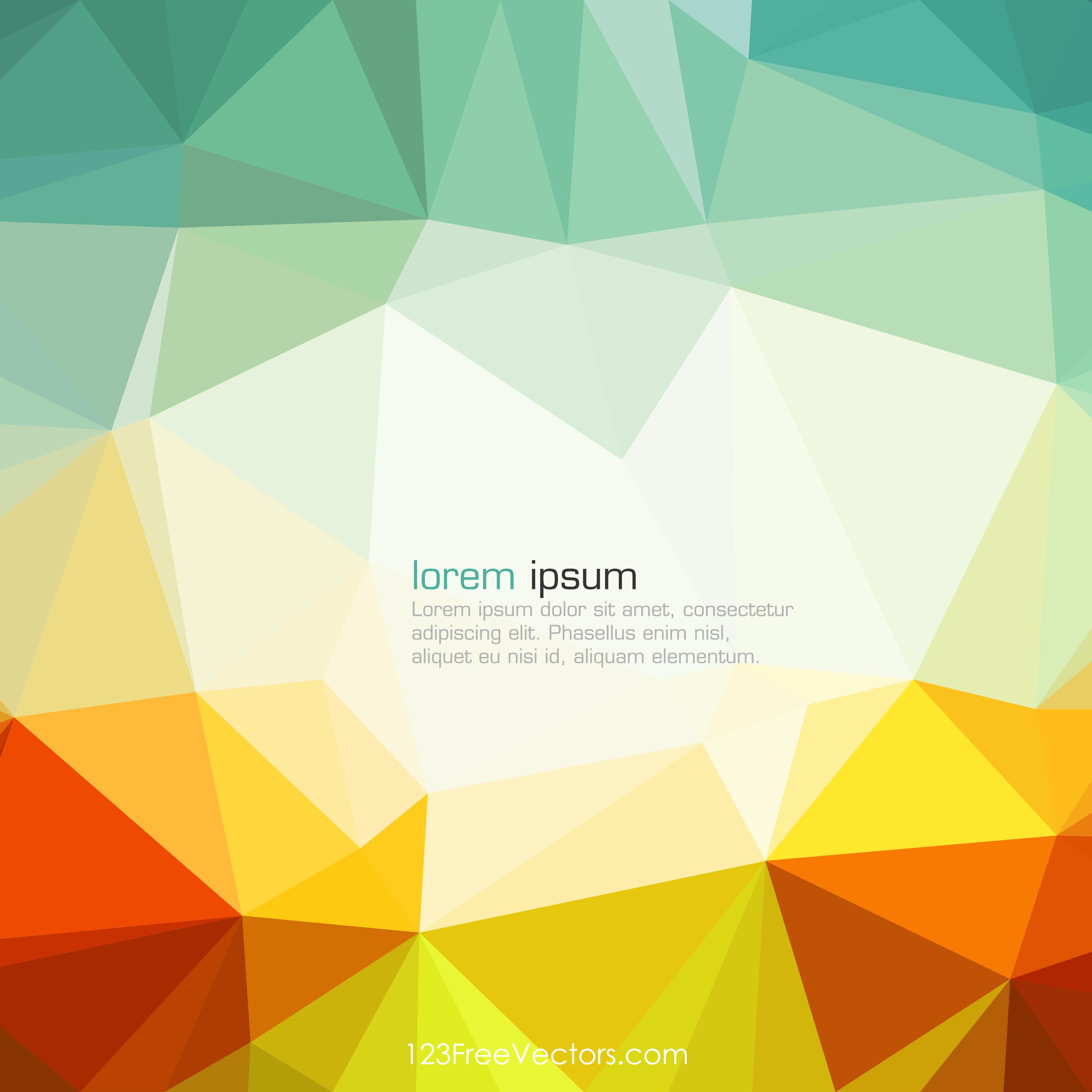 Abstract Colorful Geometric Polygon Wallpaper