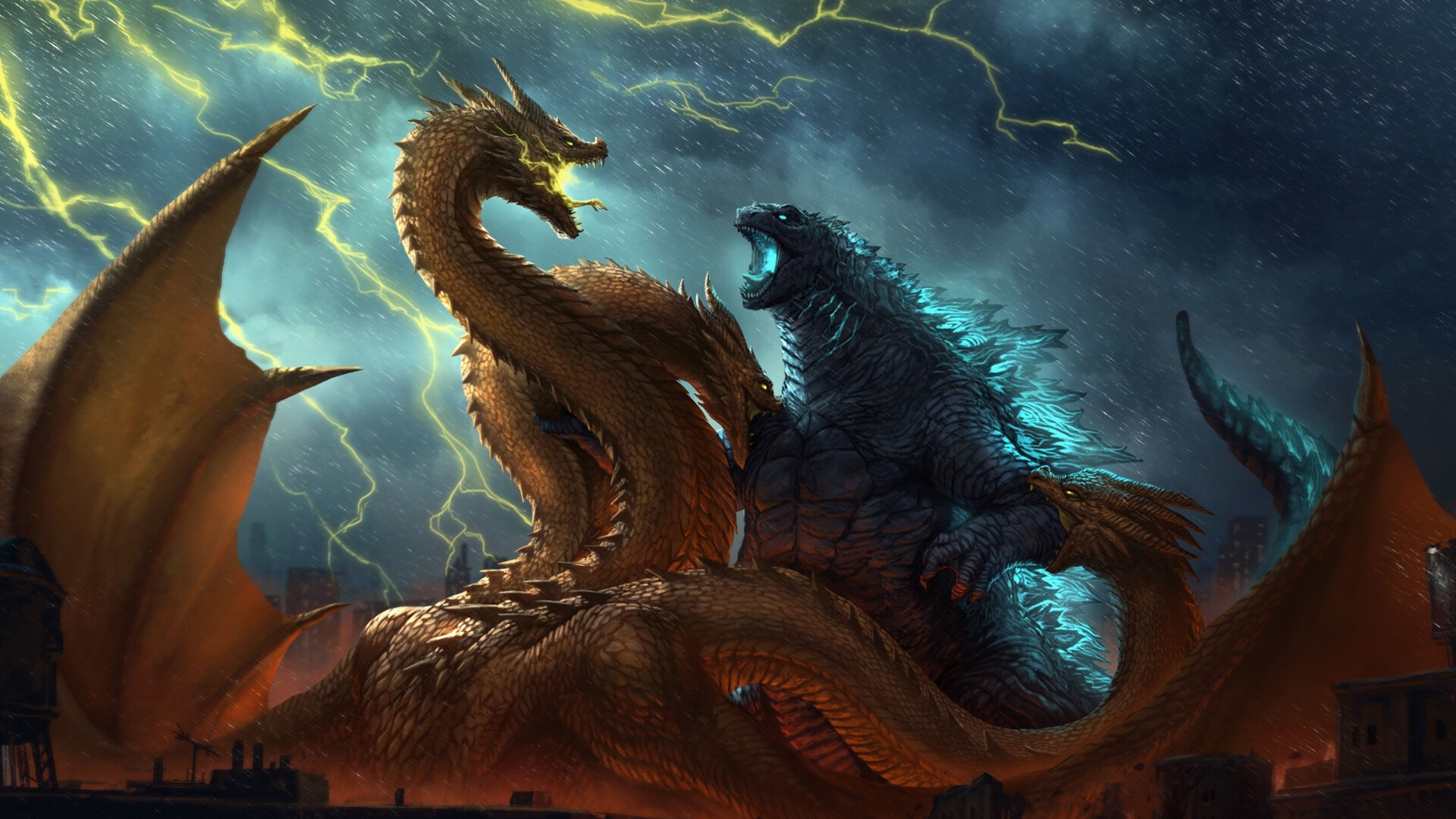 Godzilla vs King Ghidorah King of the Monsters 5K