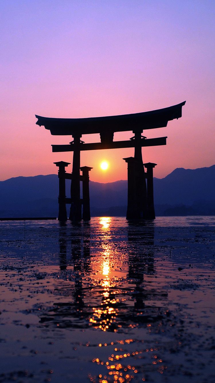 Japan Sunset Purple Evening 4k iPhone iPhone 6S