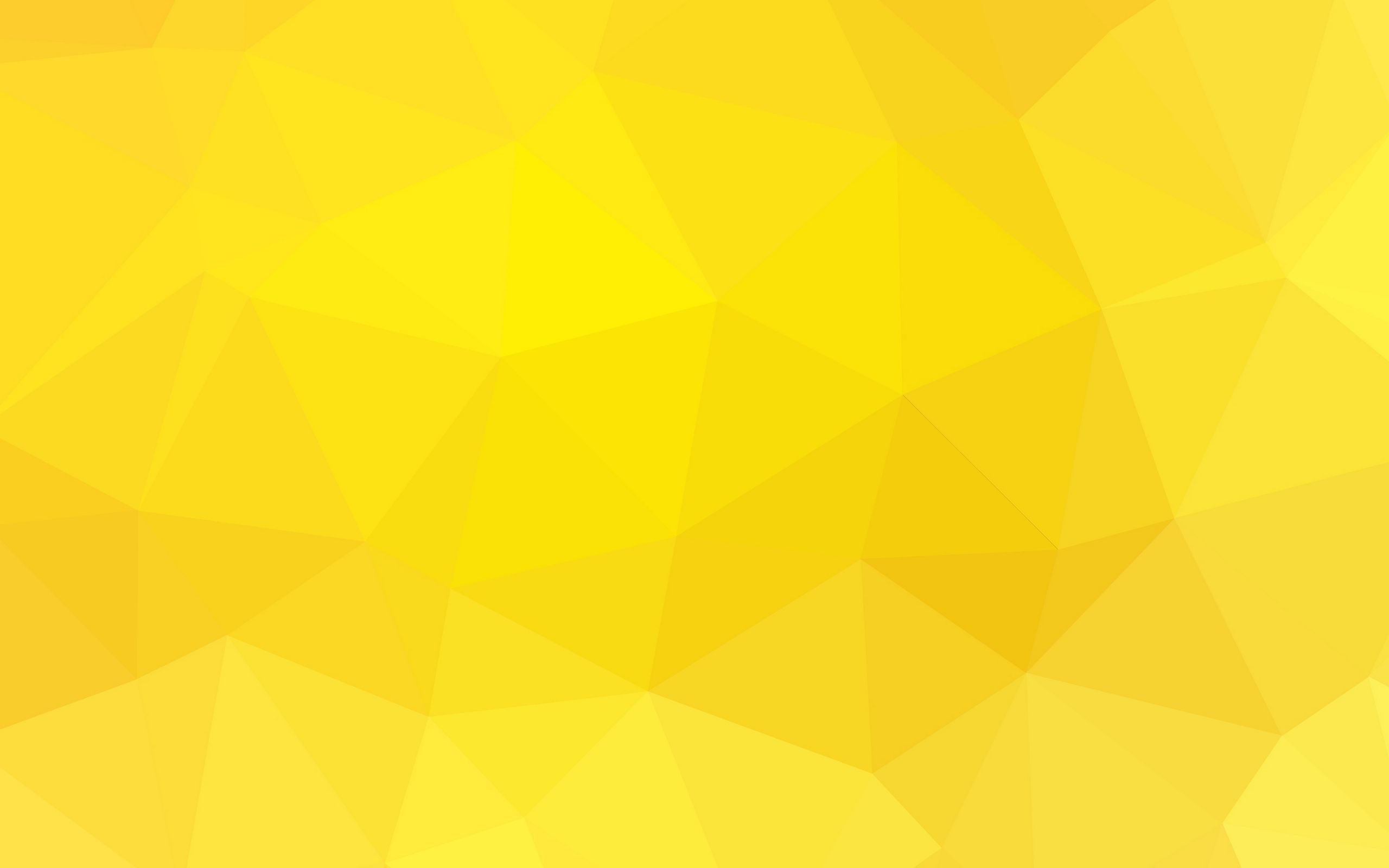 Download wallpaper 2560x1600 polygonal, triangles, shades, yellow