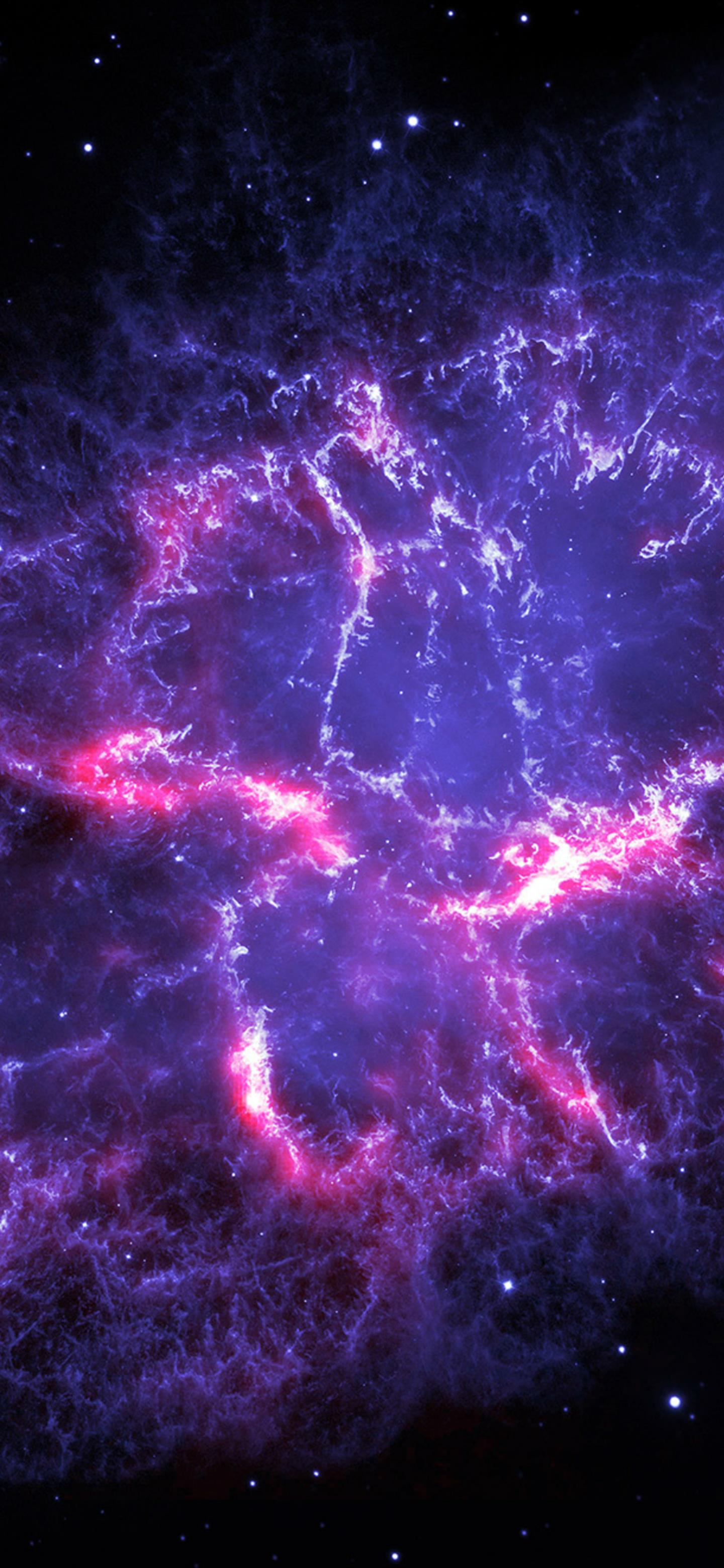 Space Astronomy Galaxy Dark Purple Star Phone Wallpaper