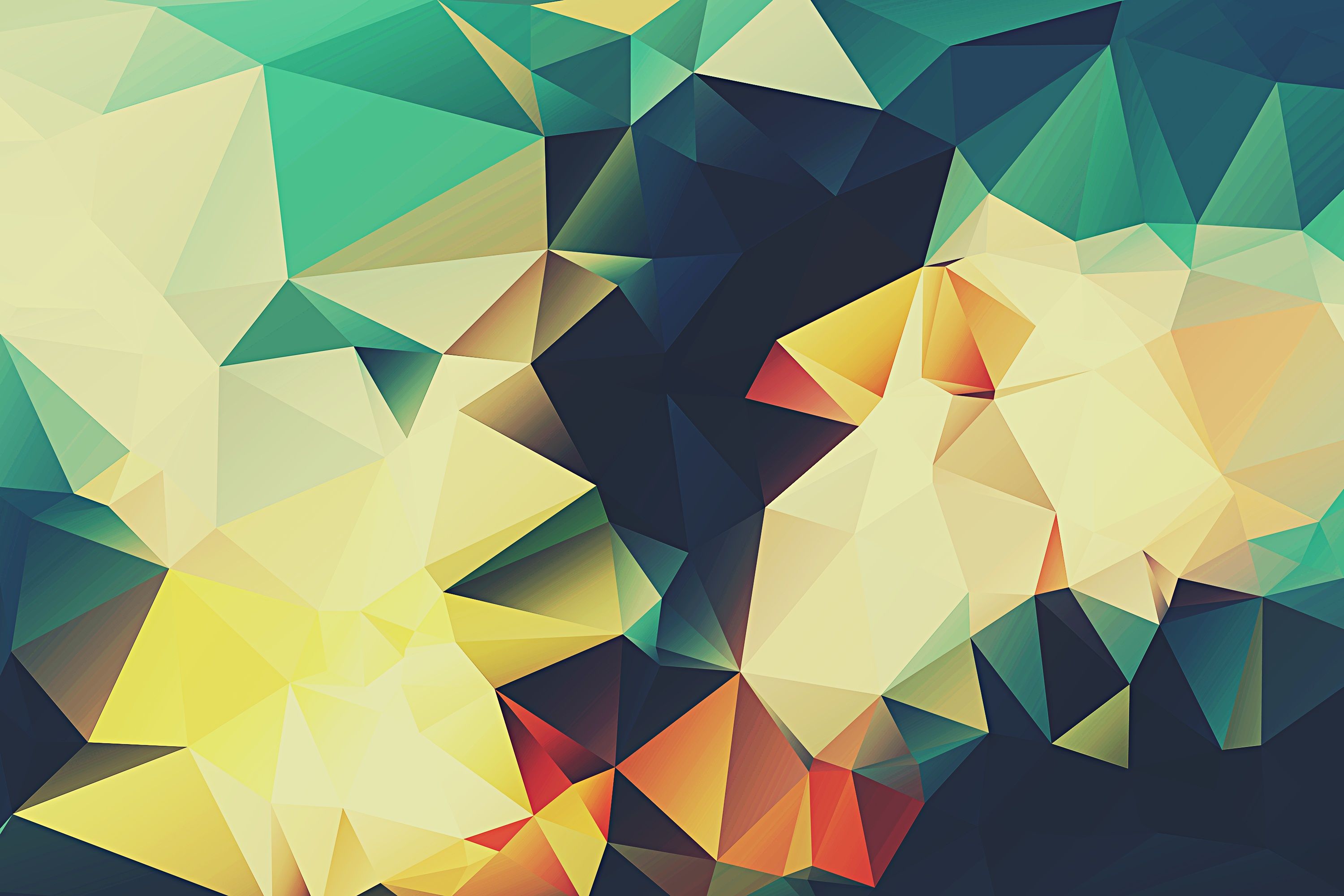 Geometry Colorful Polygon Pattern Background Wallpaper