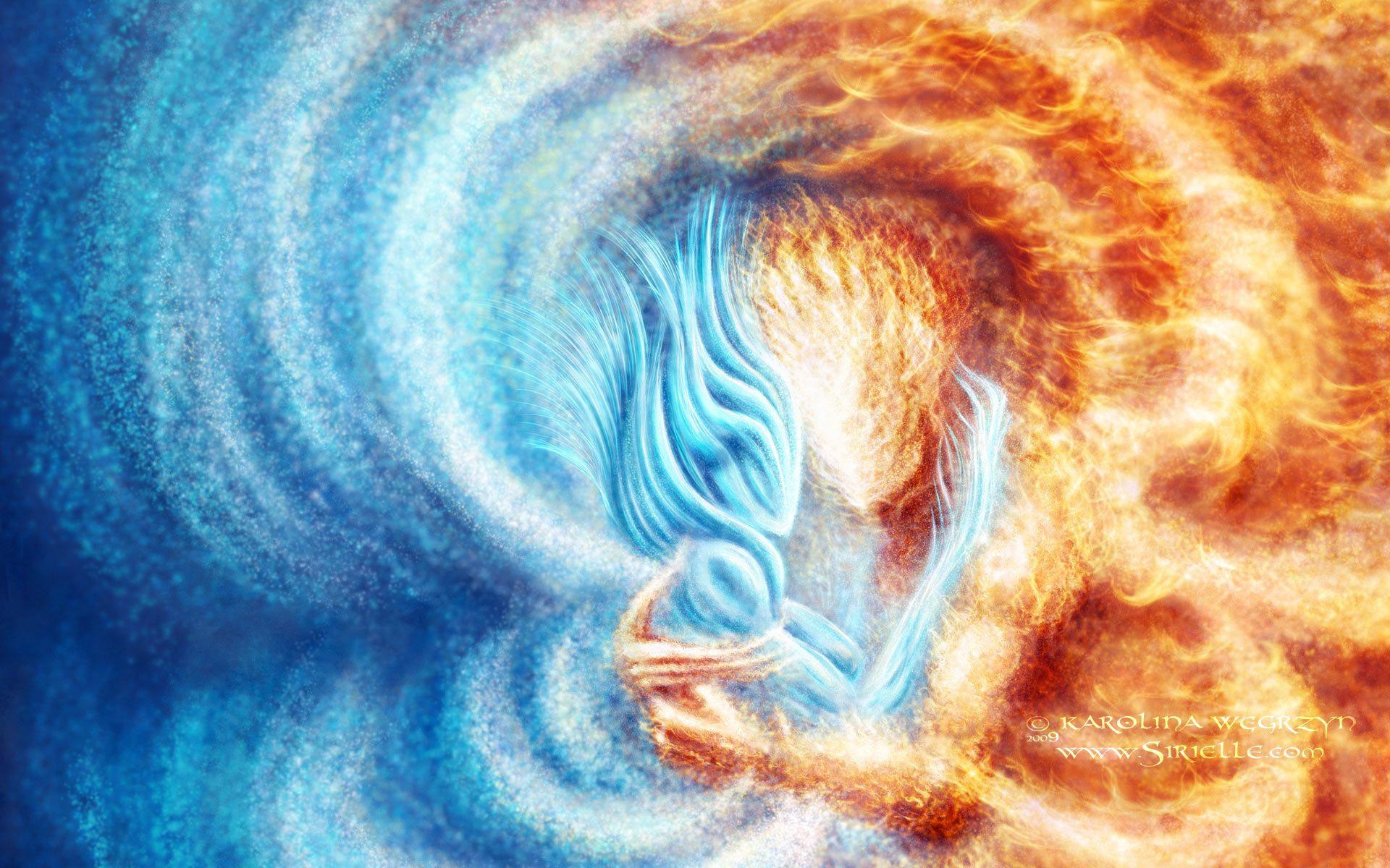 Wallpaper, ice, filter, search, sirielle, high, fire, resolutions