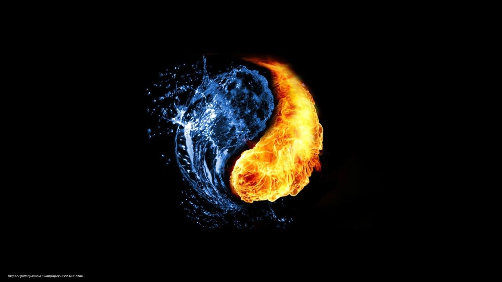 Download wallpaper water, fire, beauty free desktop wallpaper