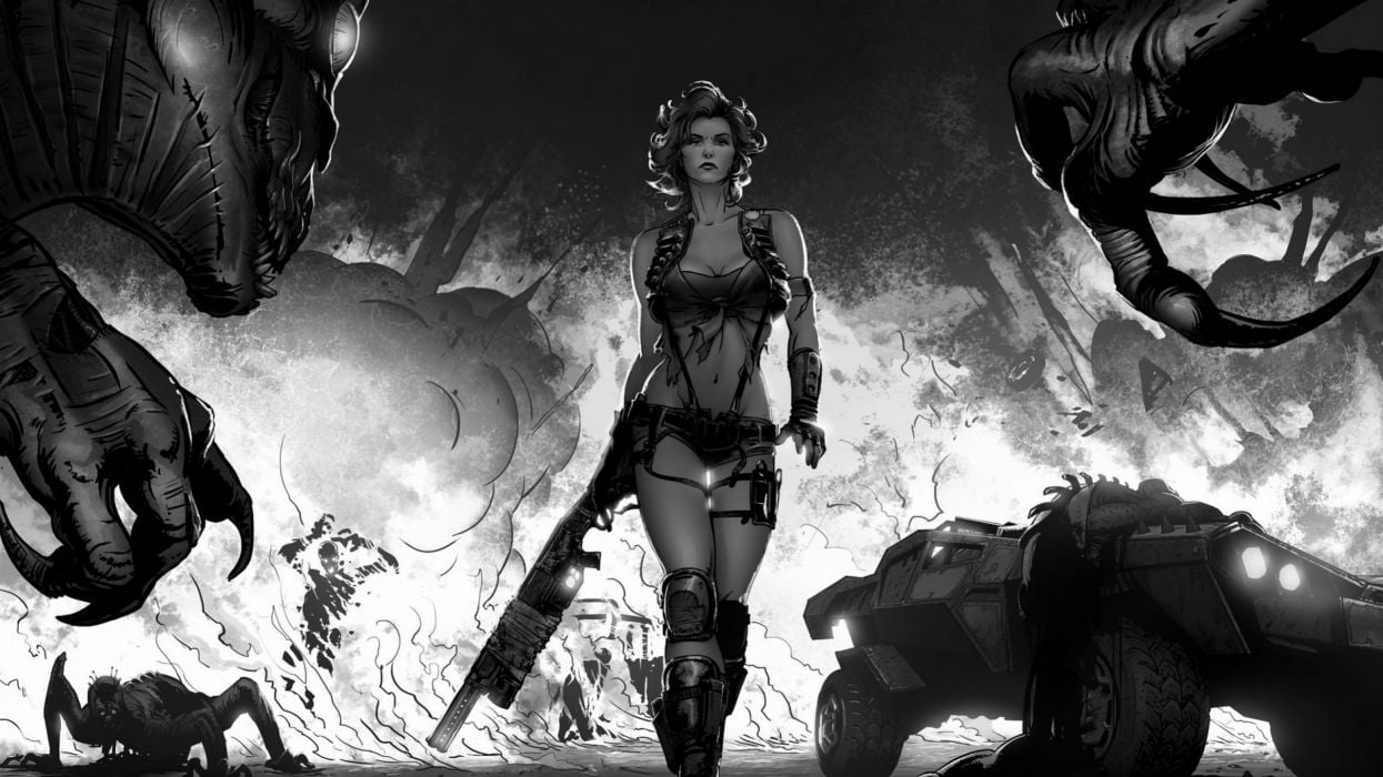 Sci Fi Women Warrior Woman Girl Girls Futuristic Artwork Wallpaper