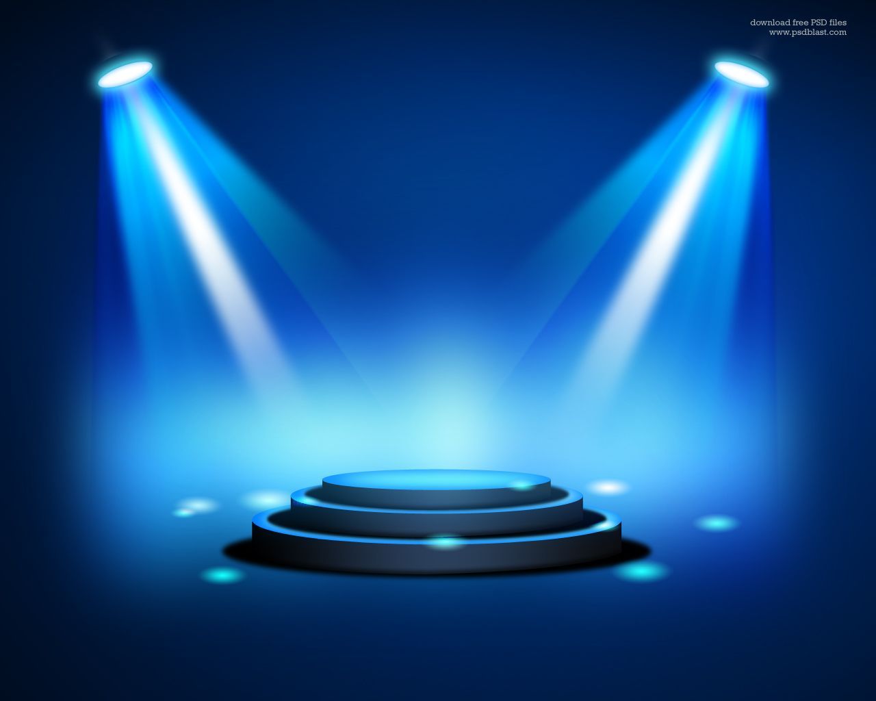 Stage Lighting Background with Spot Light Effects (PSD). Lighting