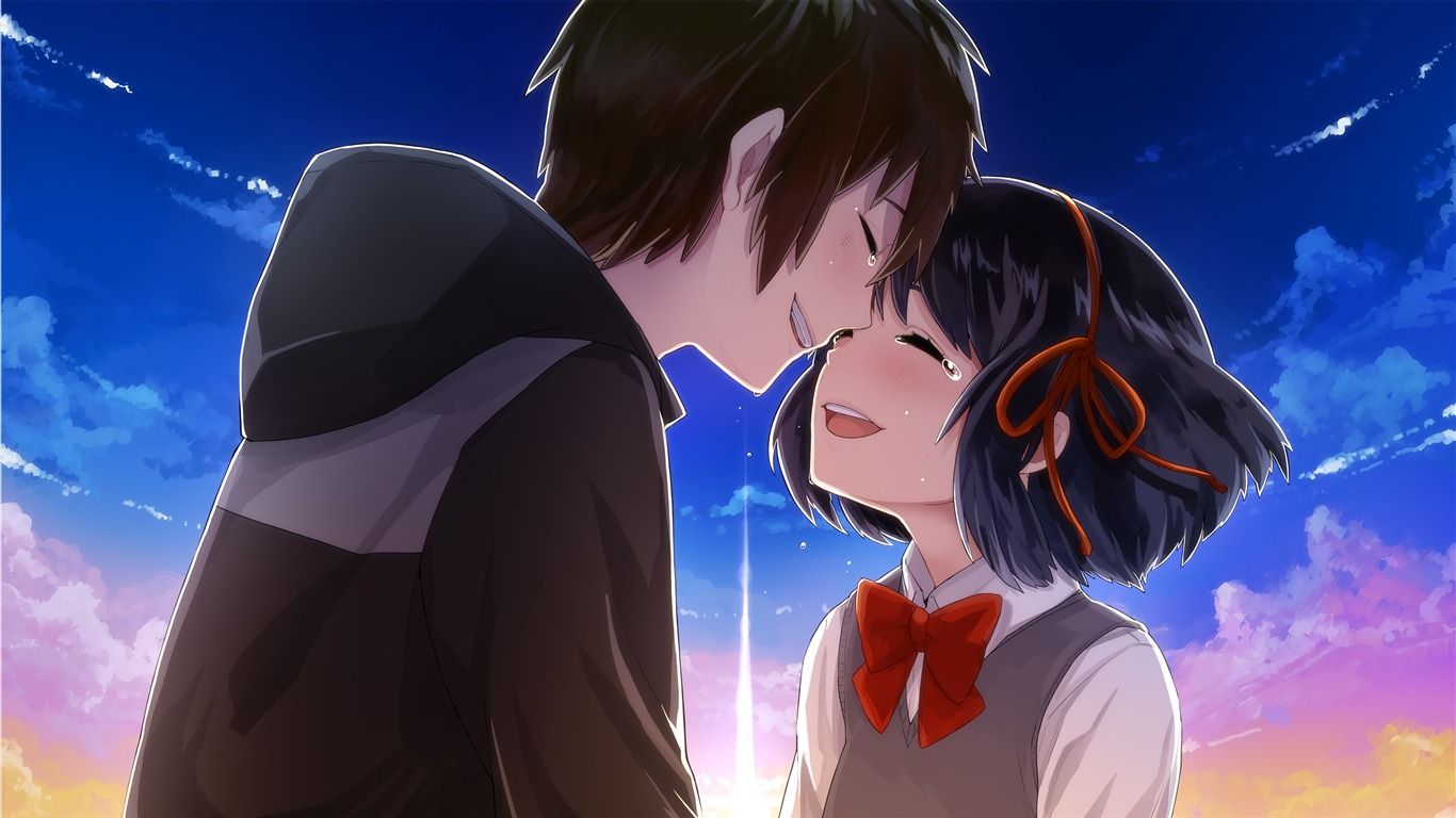 Romantic Love Couple Tears 2017 Anime Poster 4k Ultra Anime
