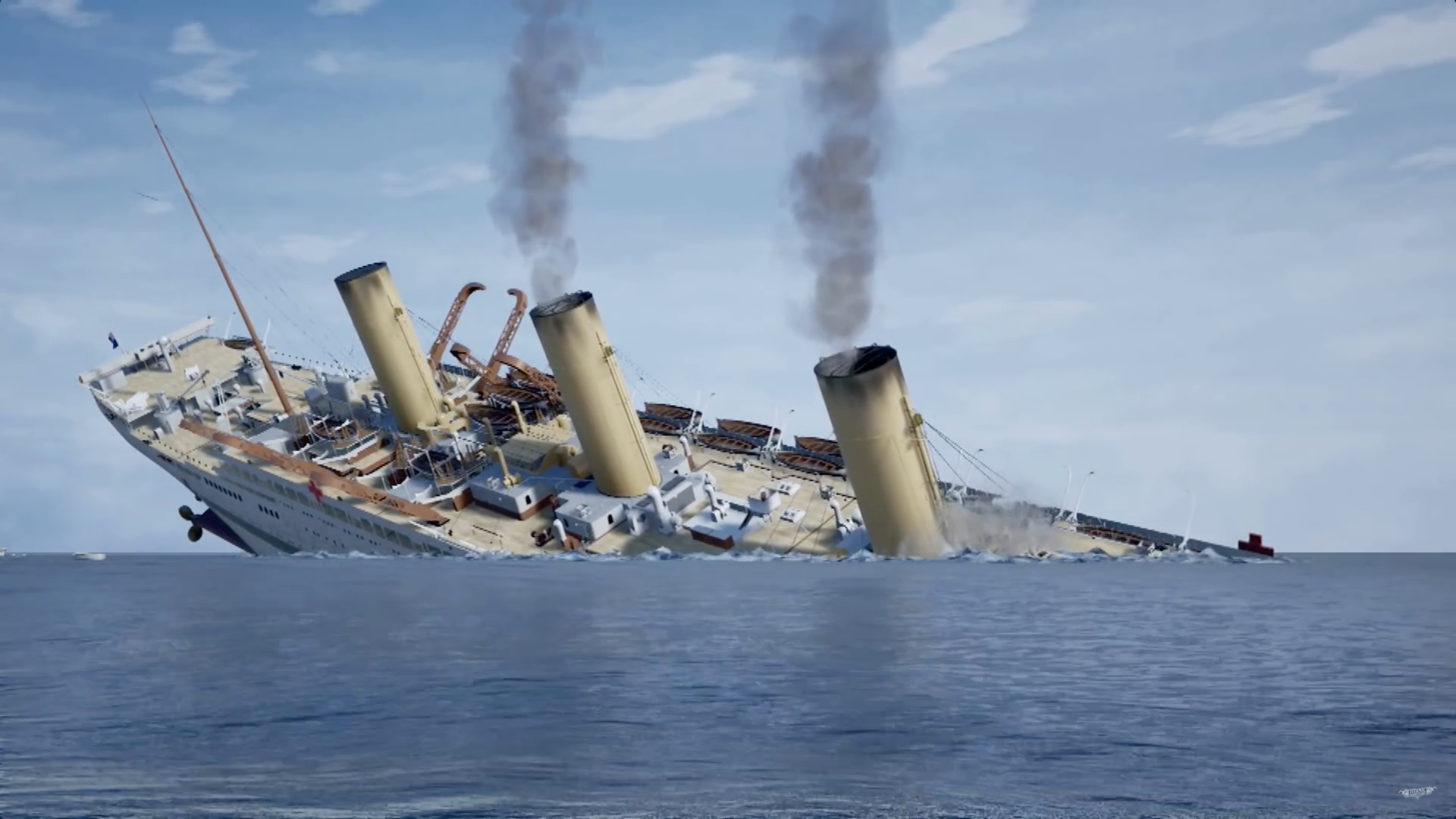 HMHS BRITANNIC SINKS