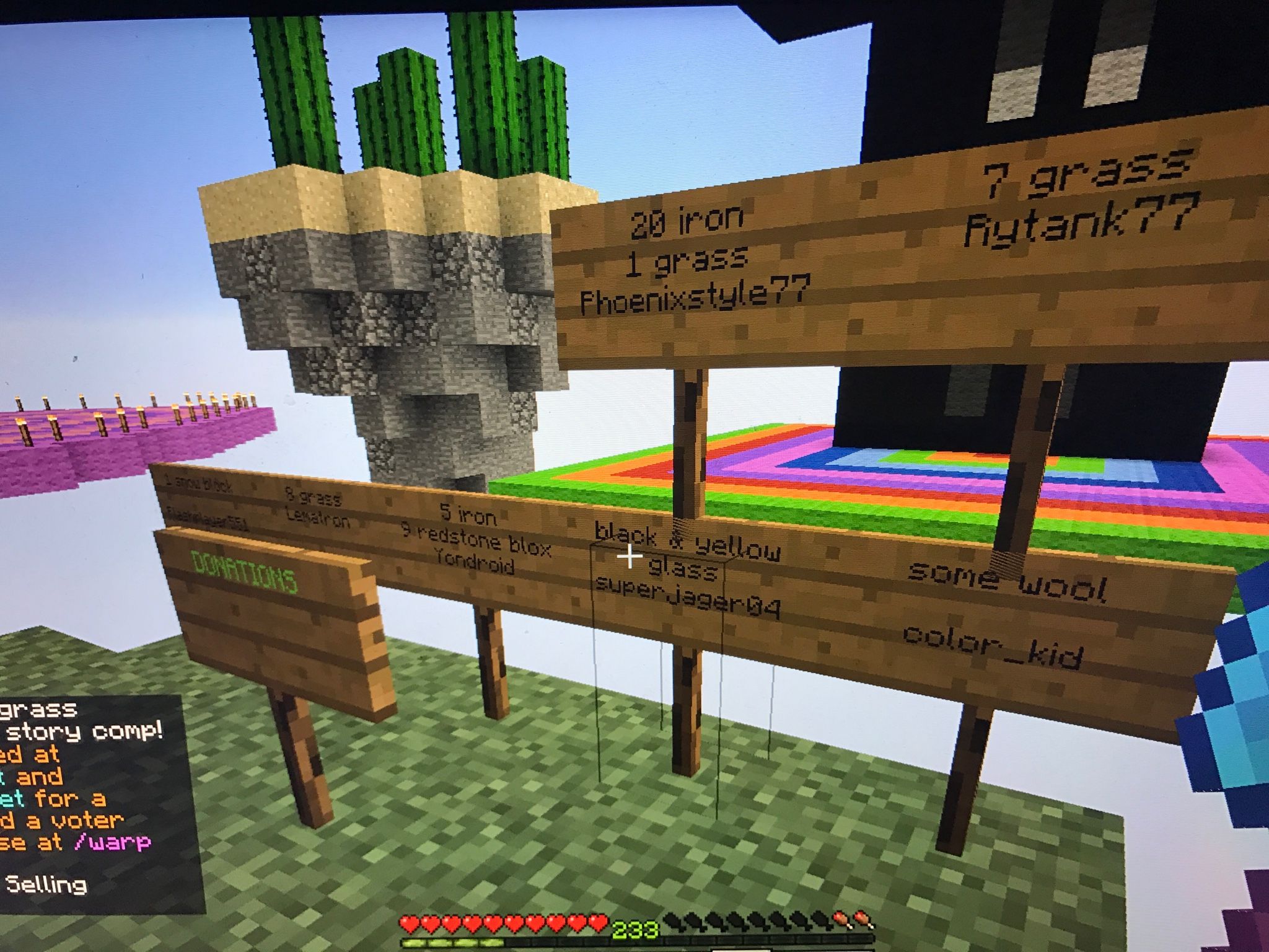 Wall of every obtainable block in Skyblock.net